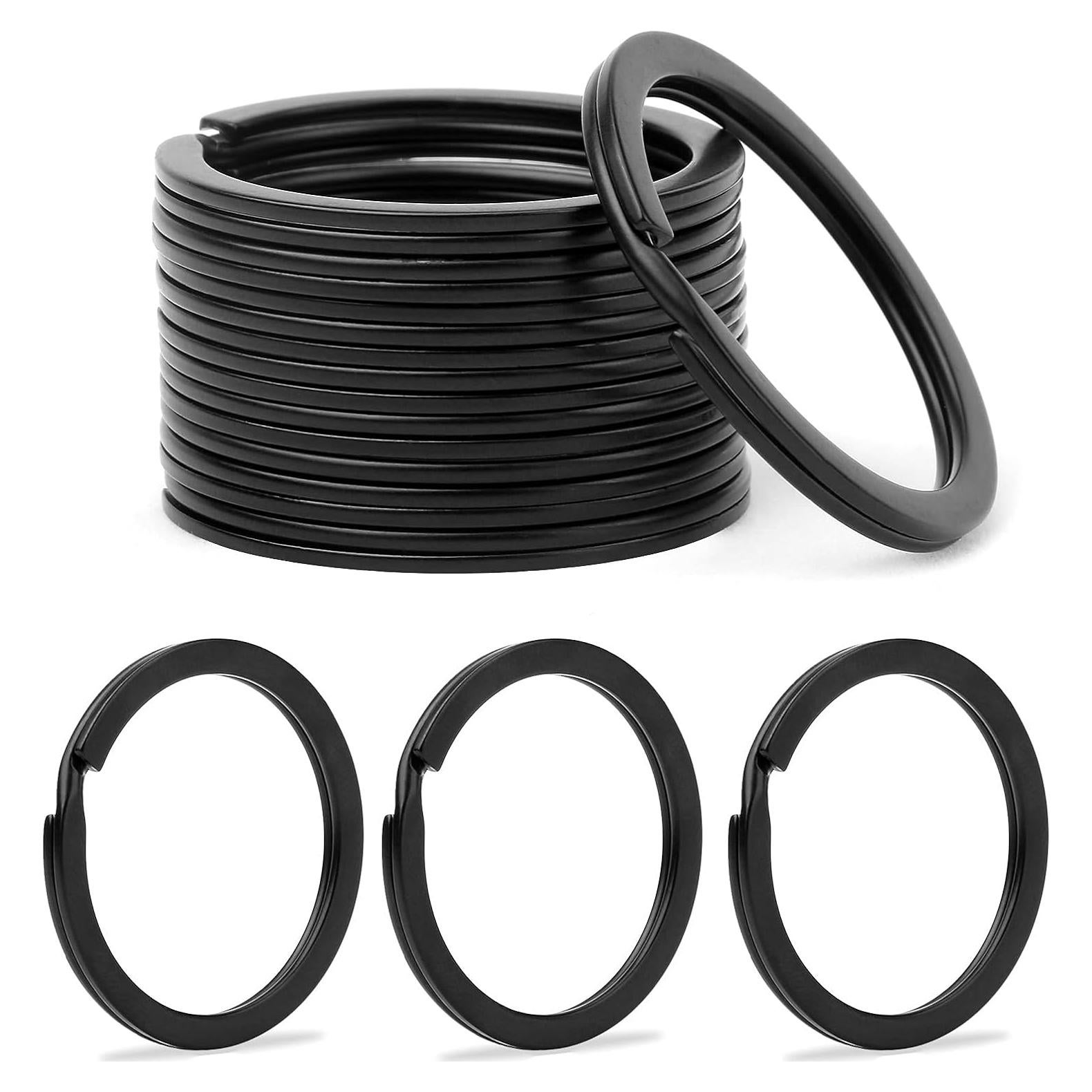 Anillo de Llave Dividido Negro AWTOK 32mm - 12 Piezas