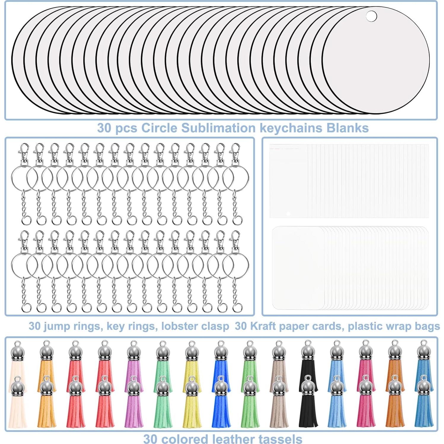 Kit 211 Piezas Llaveros Vacíos Sublimación Fesorsi MDF