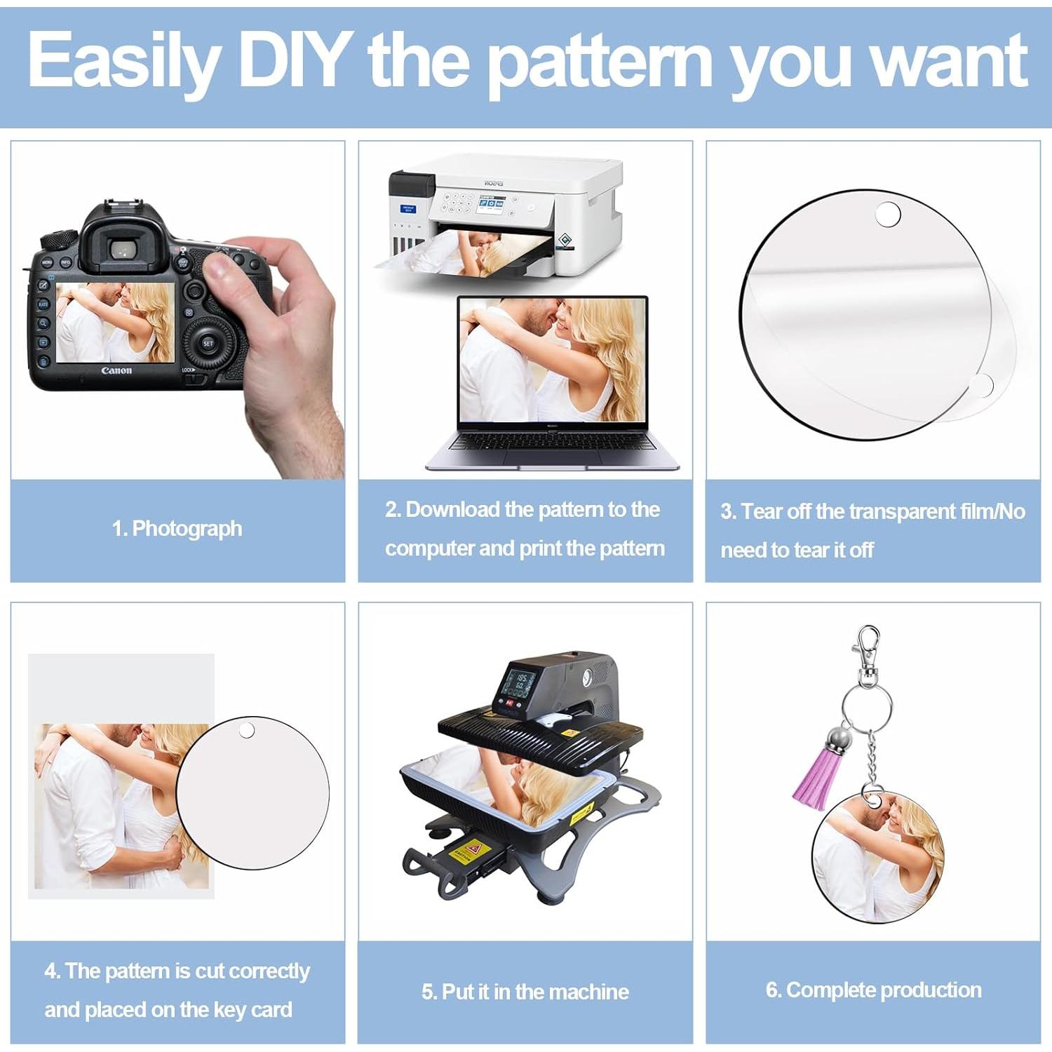 Kit 211 Piezas Llaveros Vacíos Sublimación Fesorsi MDF