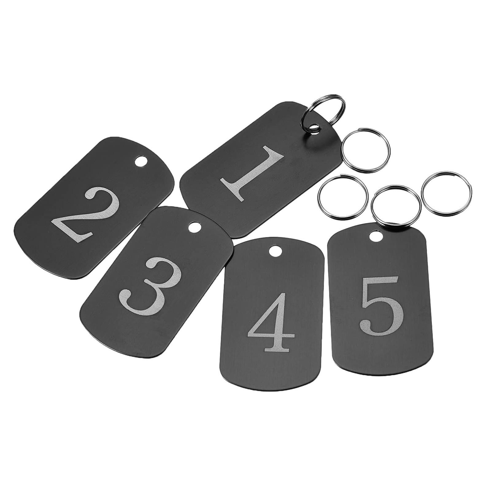 Etiquetas de Llave de Metal MECCANIXITY 5 Piezas 5x3cm