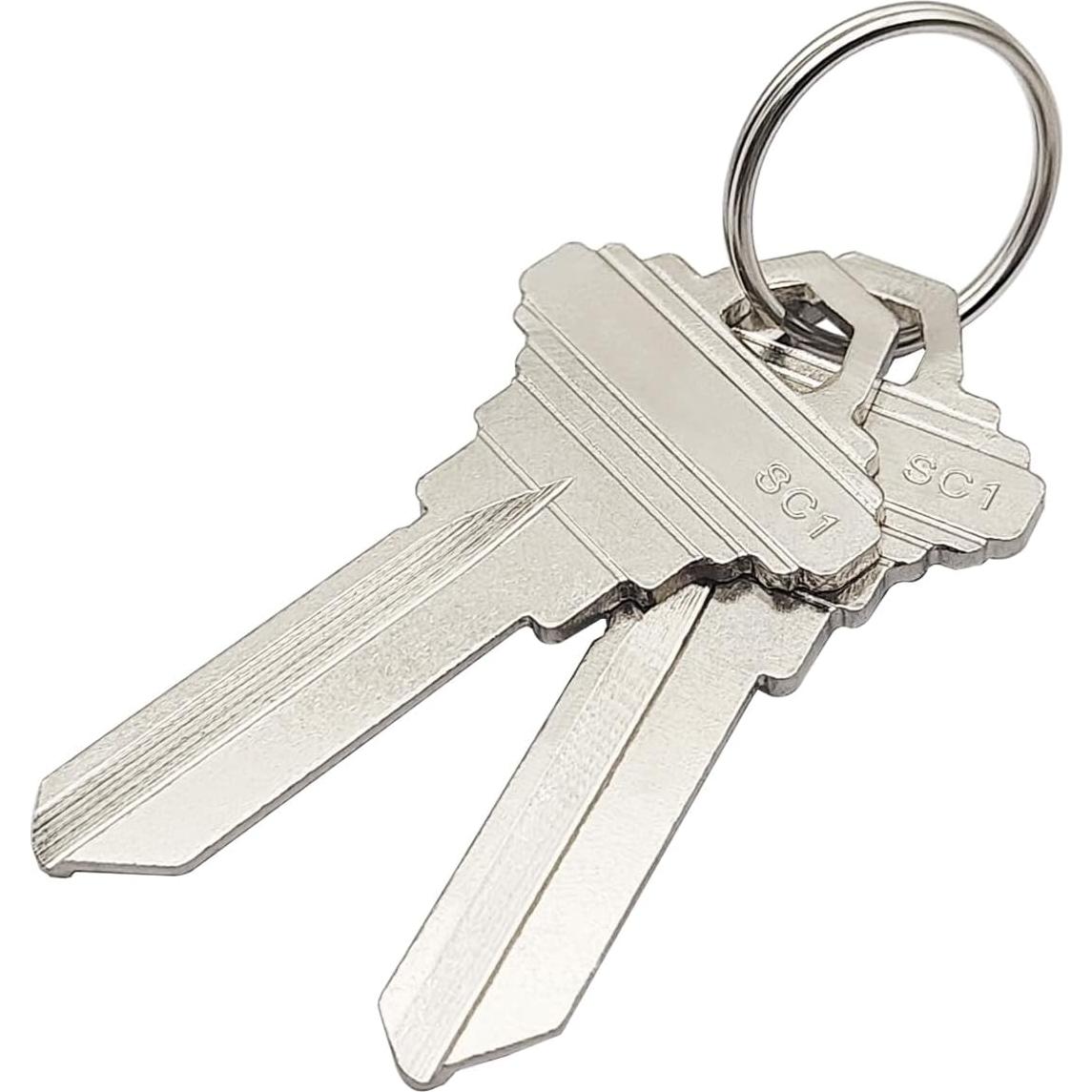 Llaves en blanco SC1 AYWFEY, paquete de 15 llaves de latón