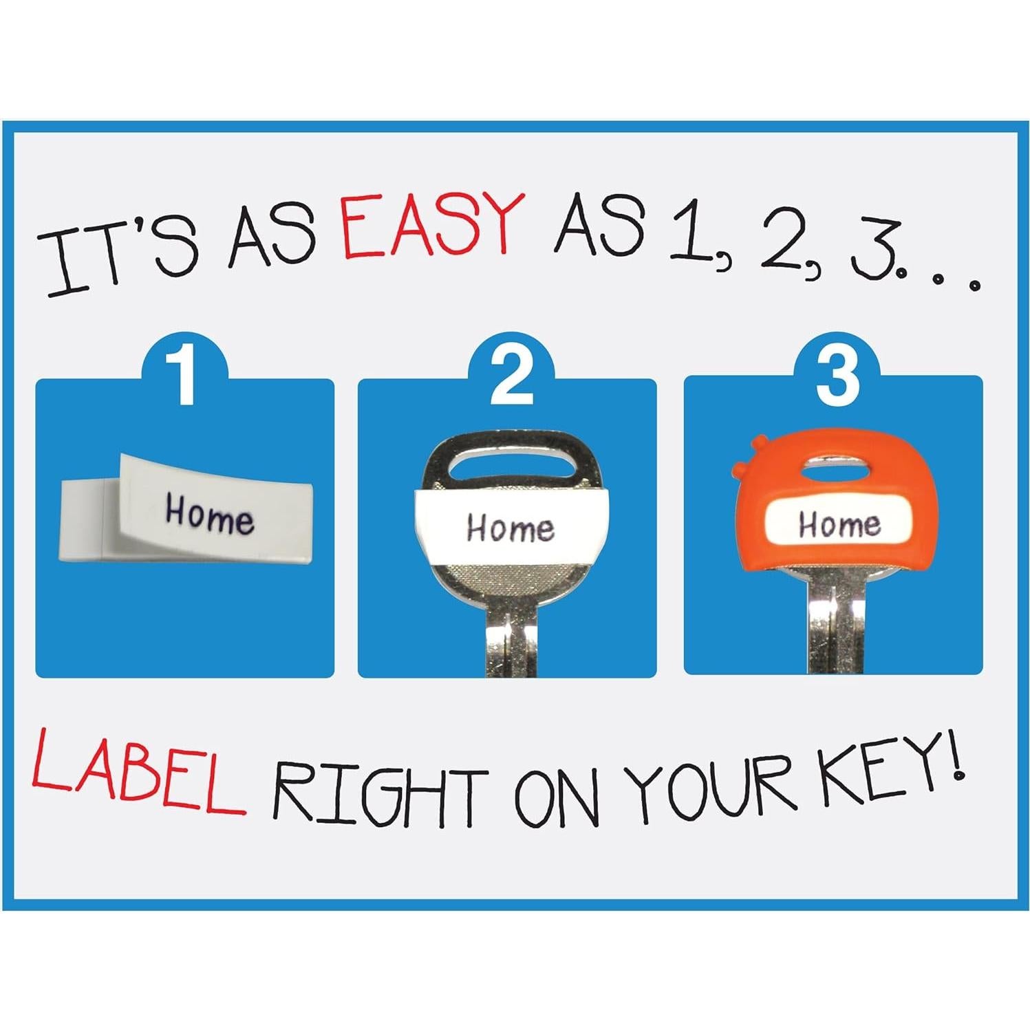 Cubiertas de Llave Label-Label - Talla Única, 8 Etiquetas Multicolor