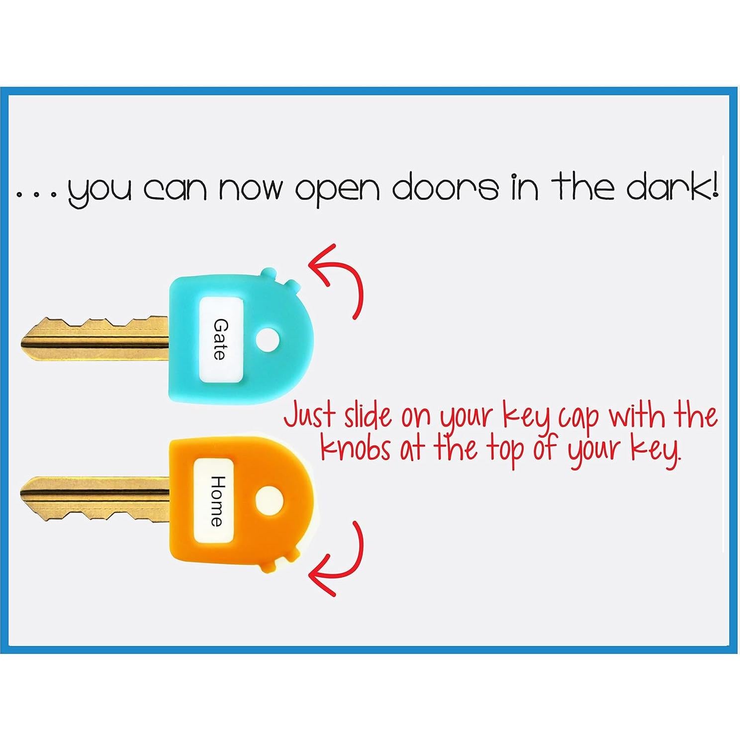 Cubiertas de Llave Label-Label - Talla Única, 8 Etiquetas Multicolor