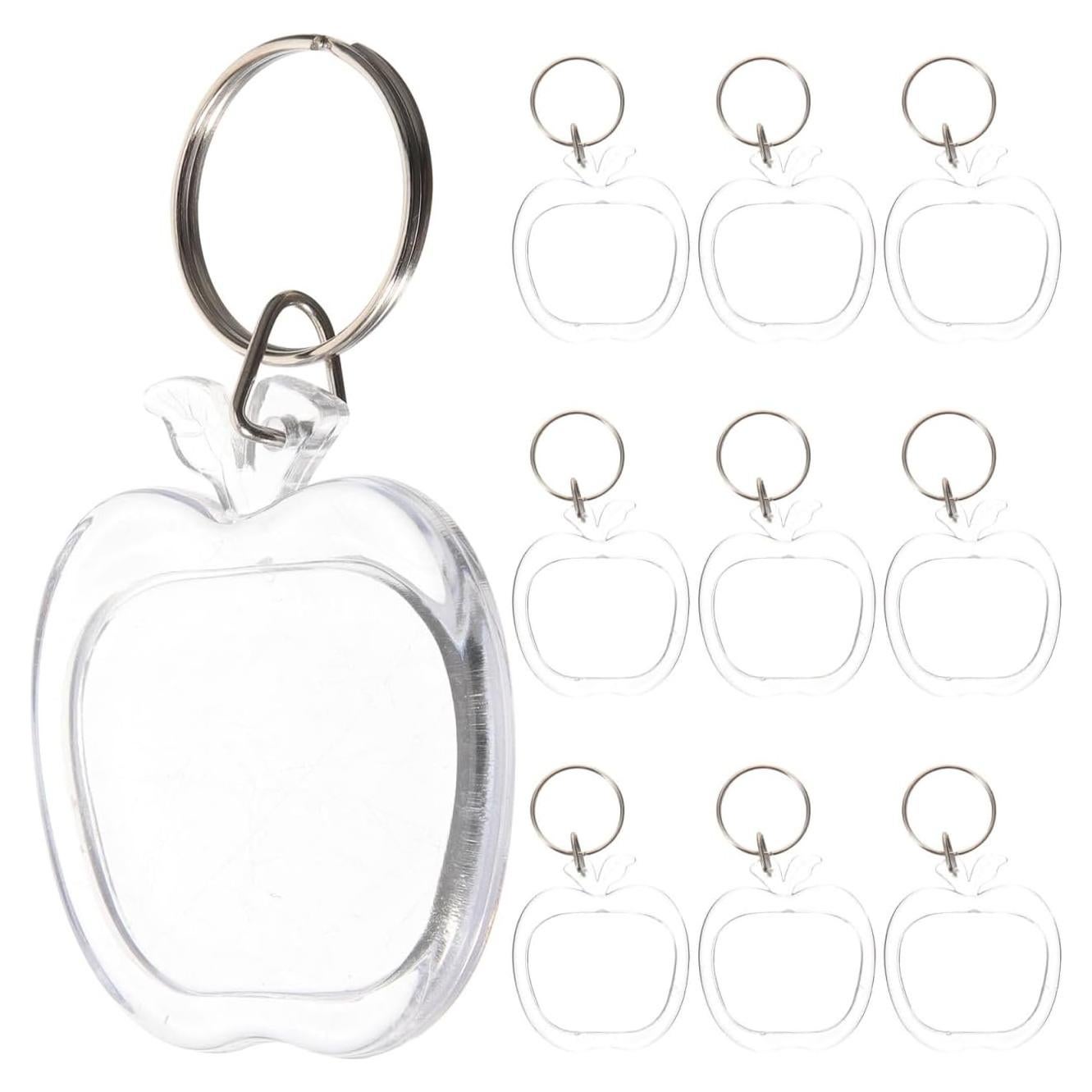 Llaveros Acrílicos Transparentes con Marco de Foto Homoyoyo