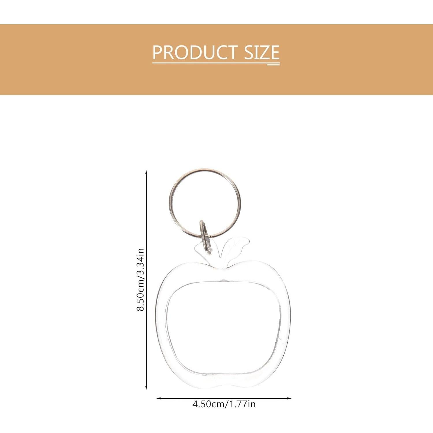 Llaveros Acrílicos Transparentes con Marco de Foto Homoyoyo