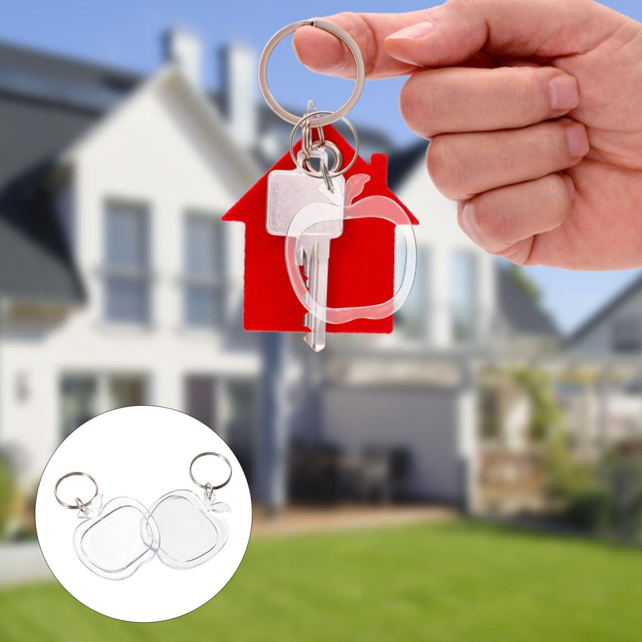 Llaveros Acrílicos Transparentes con Marco de Foto Homoyoyo