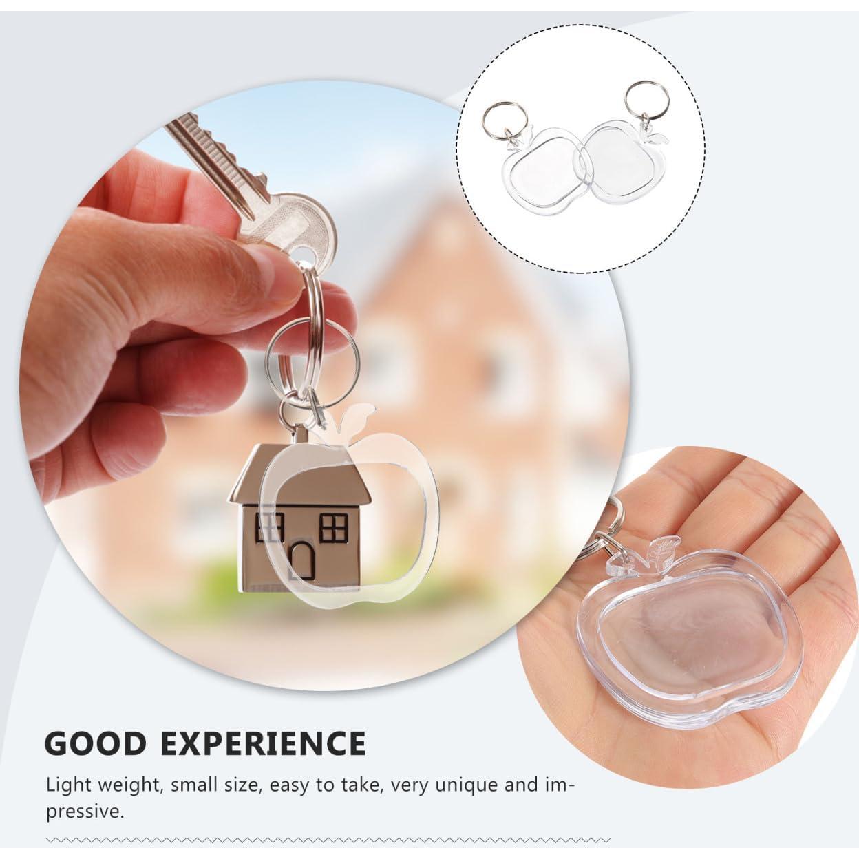 Llaveros Acrílicos Transparentes con Marco de Foto Homoyoyo