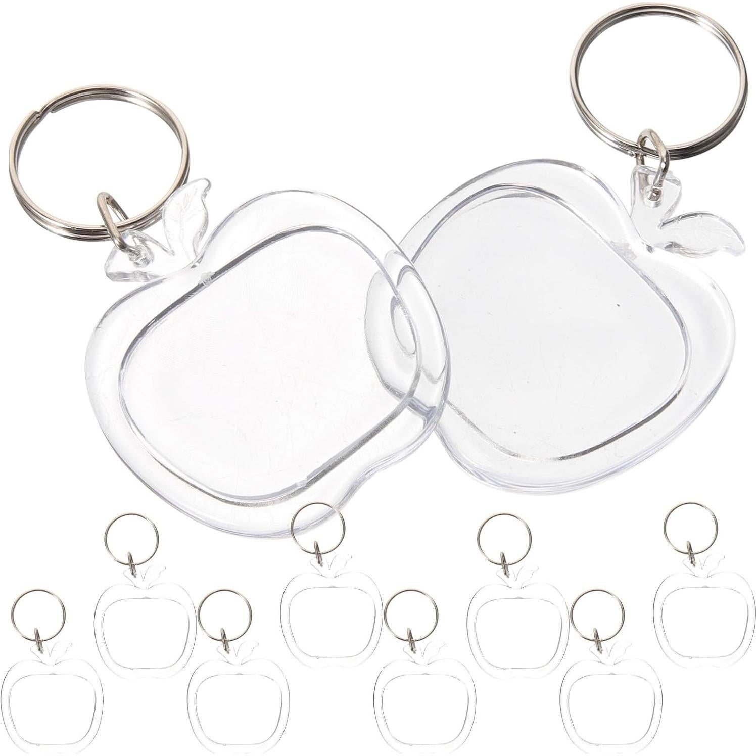 Llaveros Acrílicos Transparentes con Marco de Foto Homoyoyo