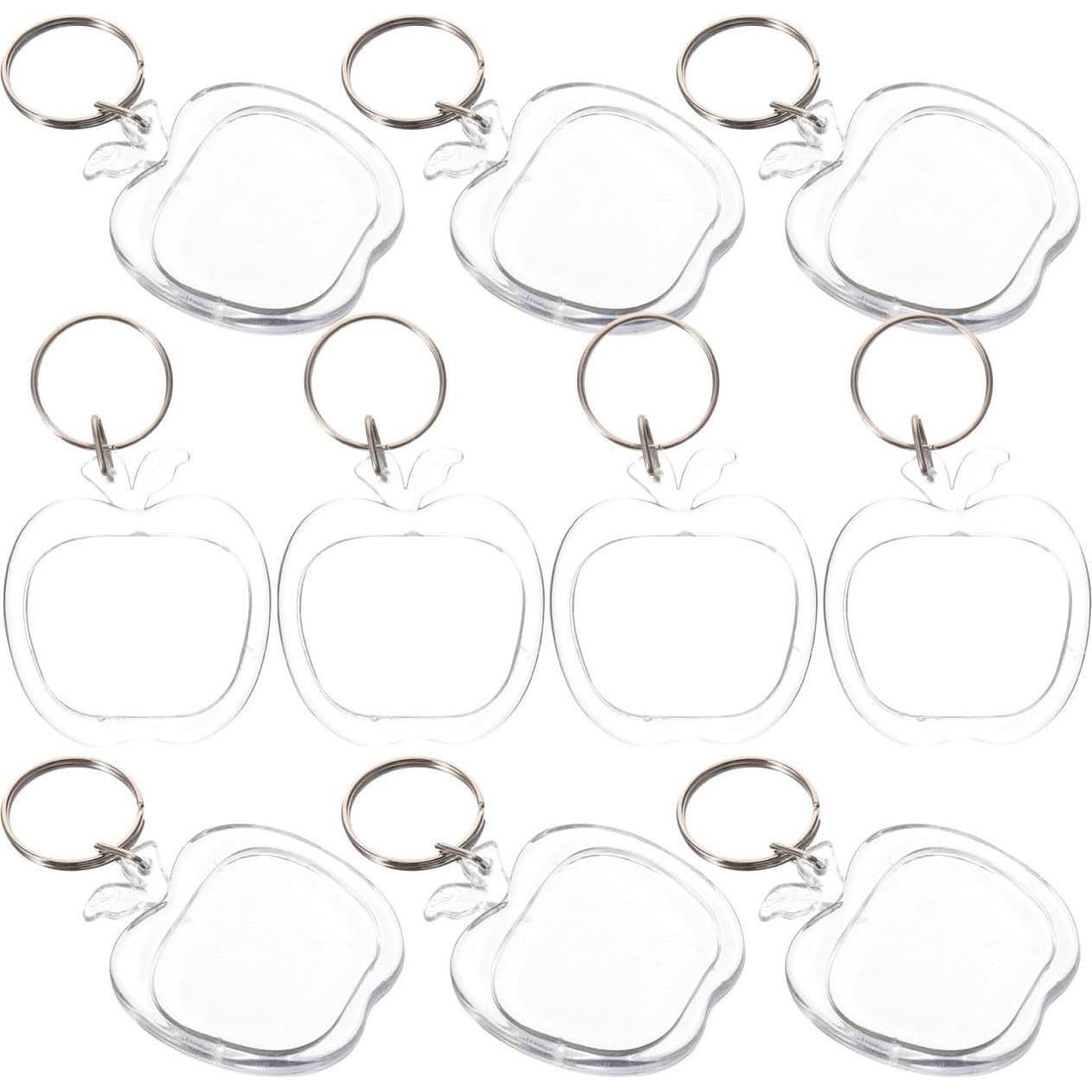 Llaveros Acrílicos Transparentes con Marco de Foto Homoyoyo