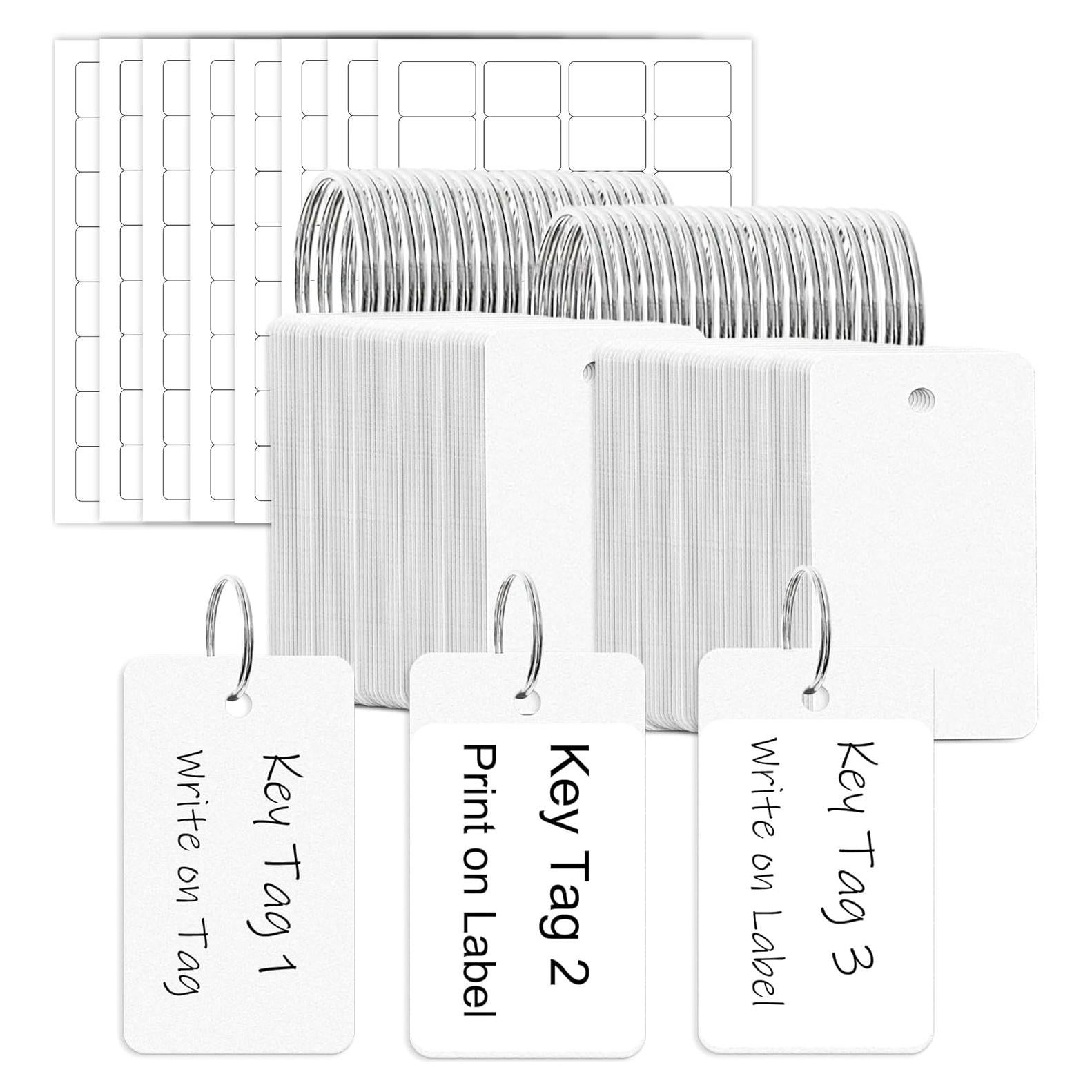 Etiquetas de Clave de Plástico Grueso Mr-Label 100 Unidades