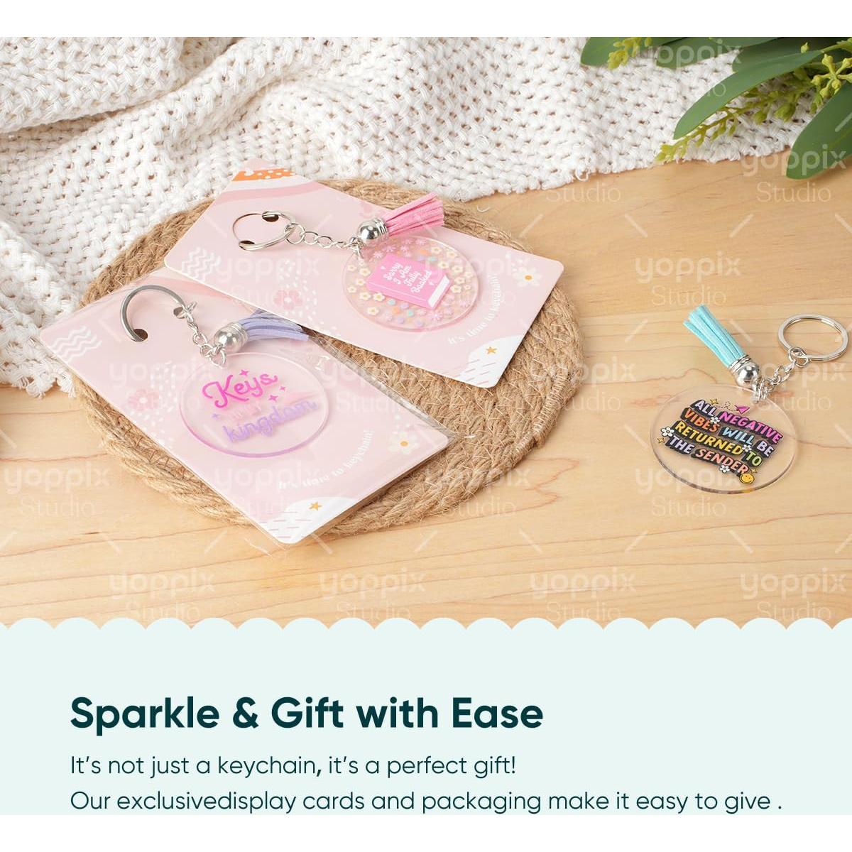 Juego de Llaveros Acrílicos YOPPIX 140 PCS Halloween DIY