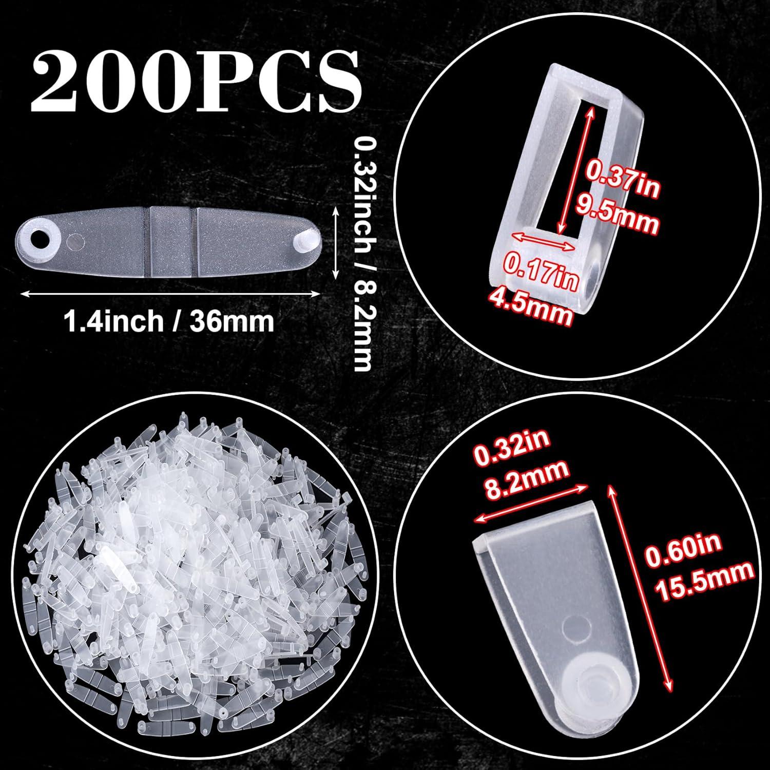 OIIKI 200 Pcs Conectores de Acrílico Transparentes para Llaveros