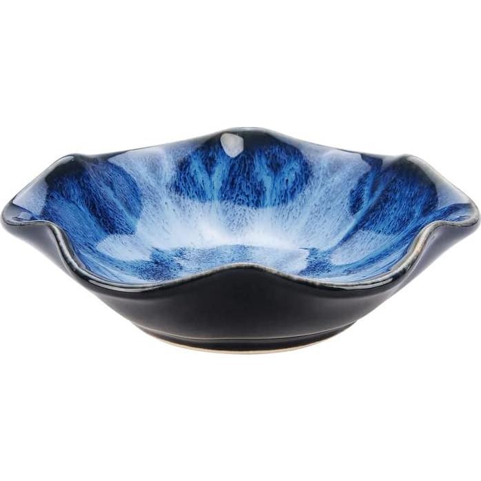 Bandeja de Cerámica para Joyas JAMEND CLXP Hoja de Loto Azul