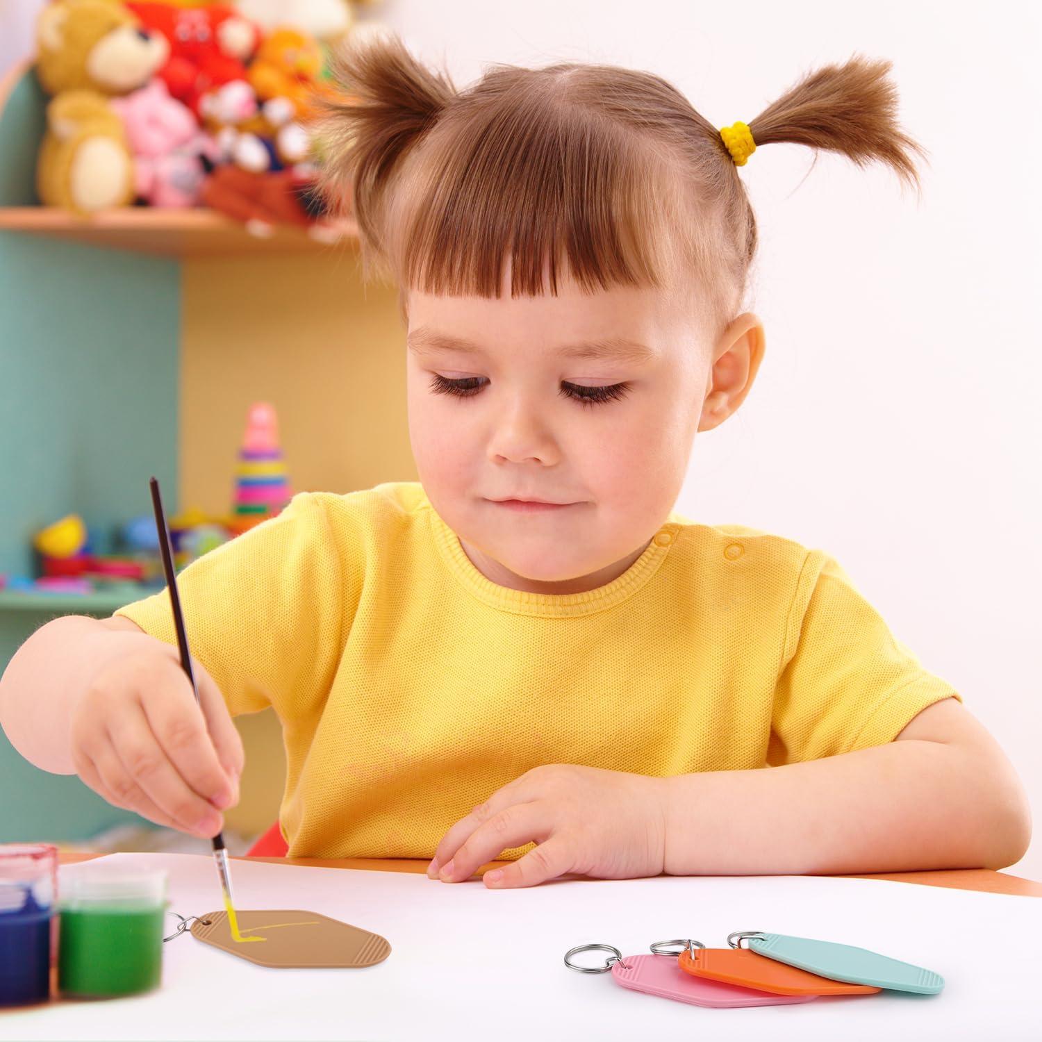 40 Llaveros Vintage Motroce en Blanco y Colorido para DIY