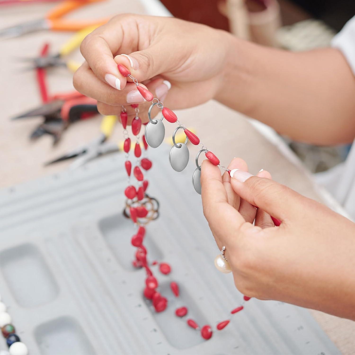 100 Etiquetas Metálicas Redondas Acero Inoxidable 30mm