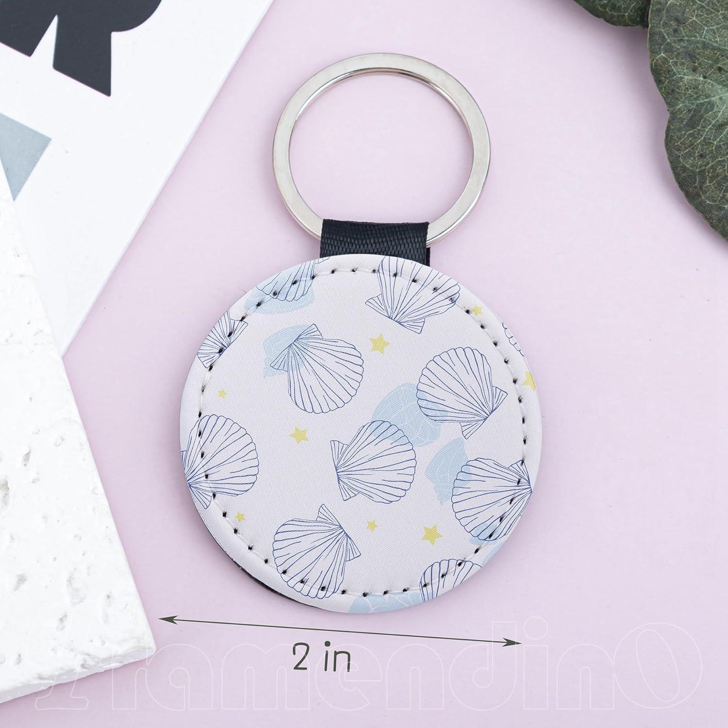 16 Llavero de Cuero para Sublimación Framendino 5.08 cm