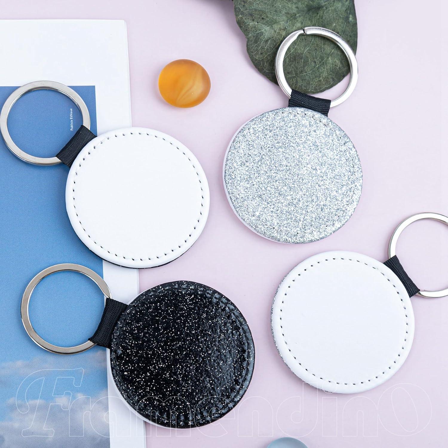 16 Llavero de Cuero para Sublimación Framendino 5.08 cm