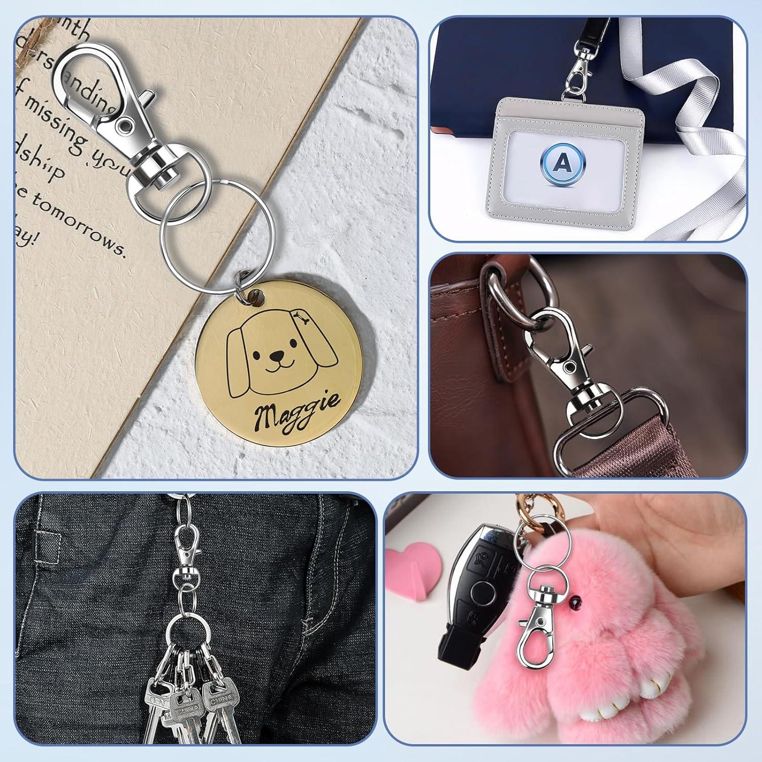 Kit de Llaveros Premium Logosophia 50 PCS - 25 Clips y Anillos