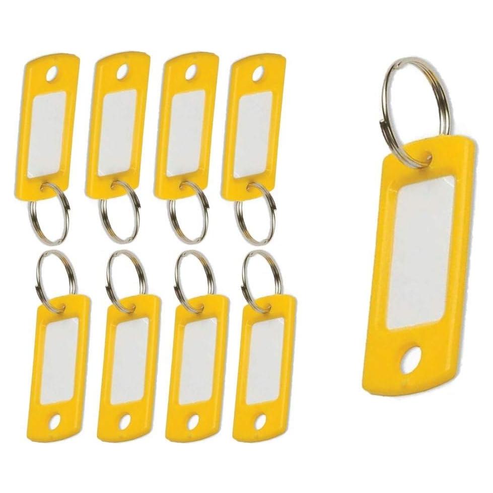 Etiquetas de Llave Plástico Lucky Line Amarillo 50 Piezas