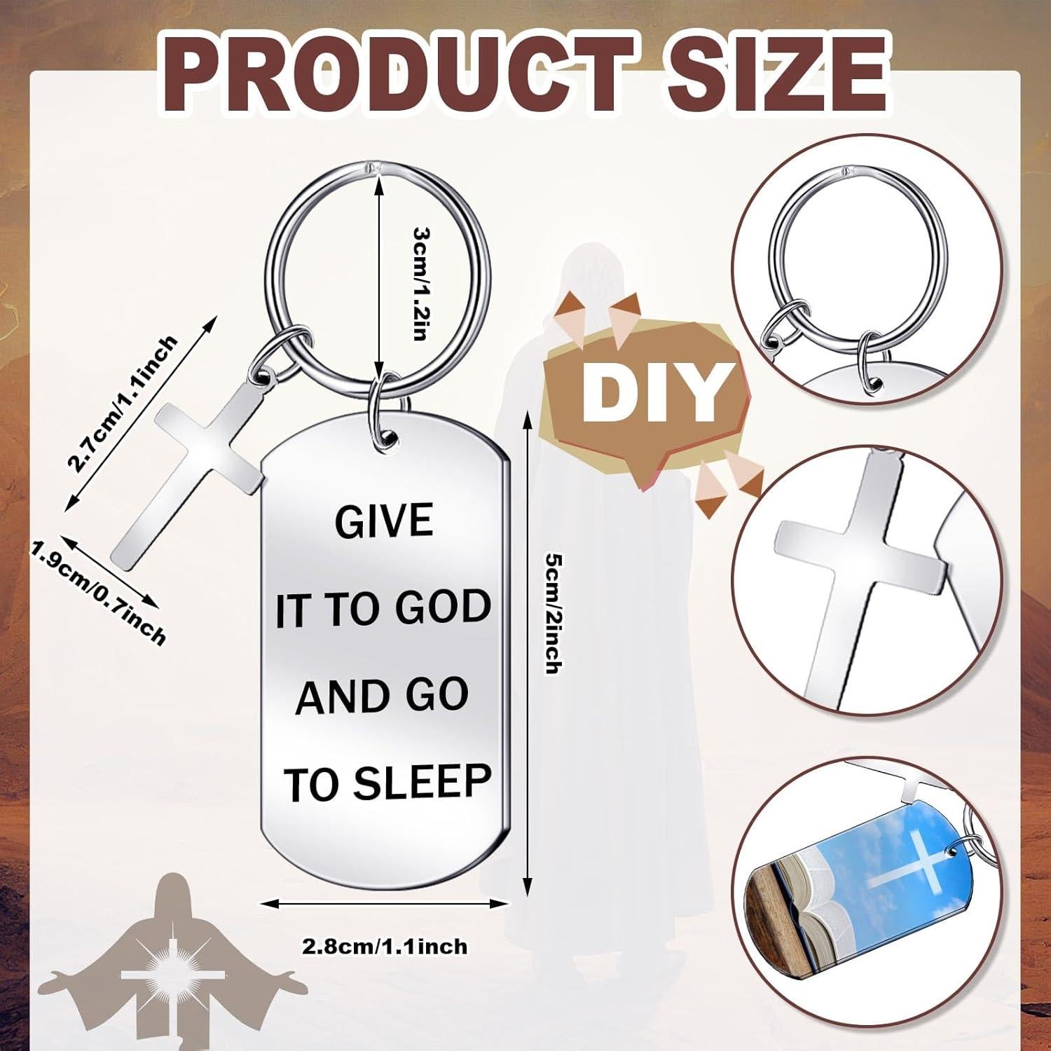 30 Llaveros Metálicos Grabables Gisafai Acero Inoxidable Plata