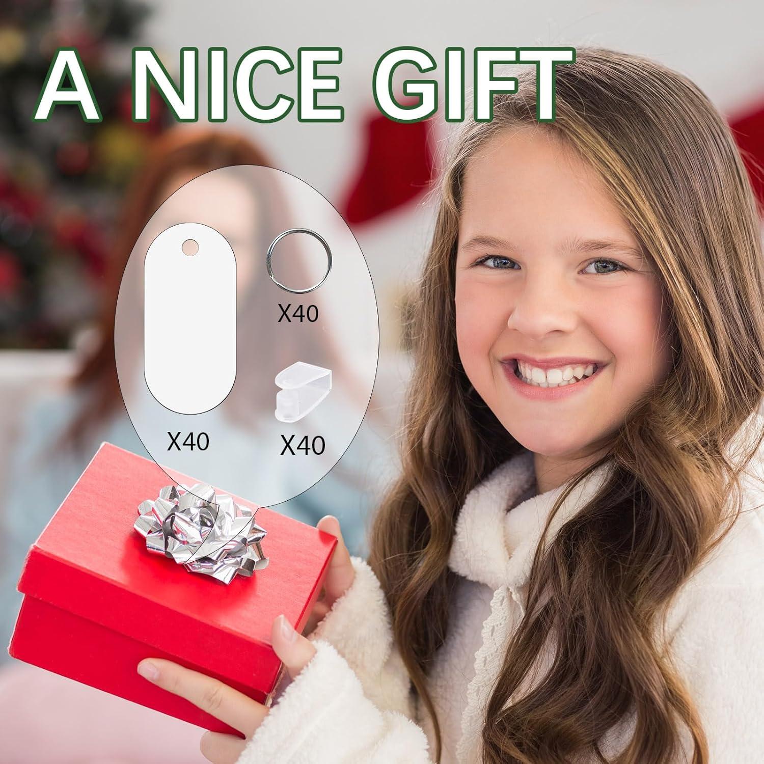 120 Llaveros de Sublimación Doble Cara GEKIXUTP - Aluminio