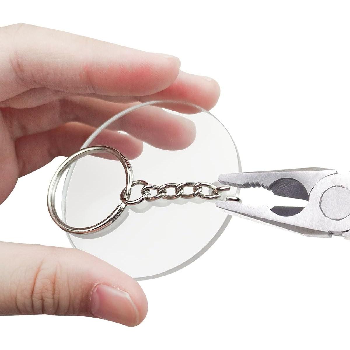 Juego de 48 Llaveros Acrílicos Transparentes Yuntop 10x7.9cm