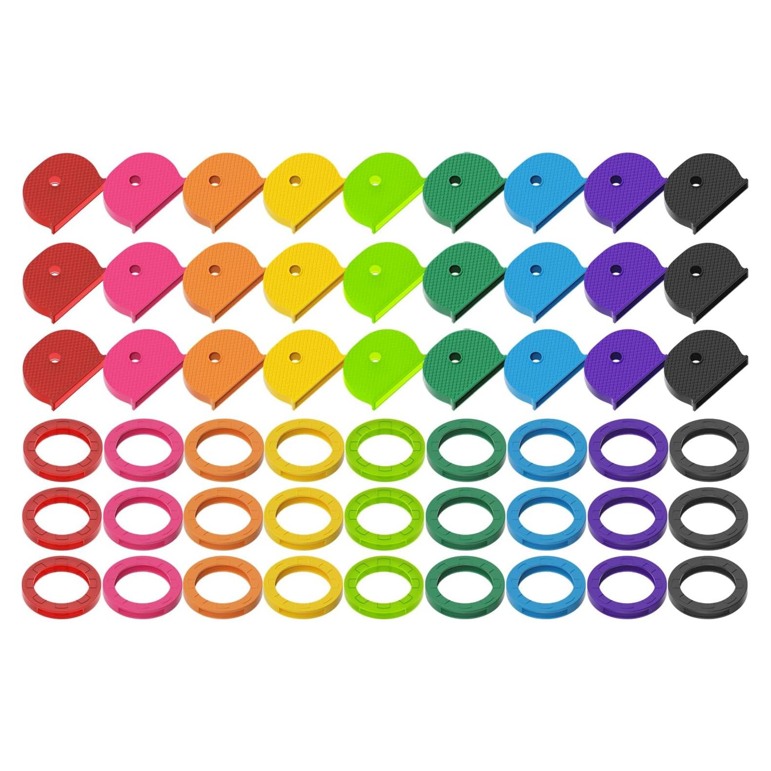 54 PCS Identificadores de Llave GoorDik, Cubiertas de Caucho