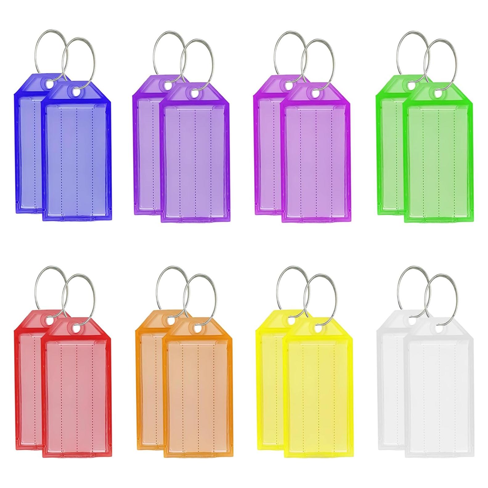 Etiquetas de Llave Lhocm 16 Piezas Coloridas con Anillo