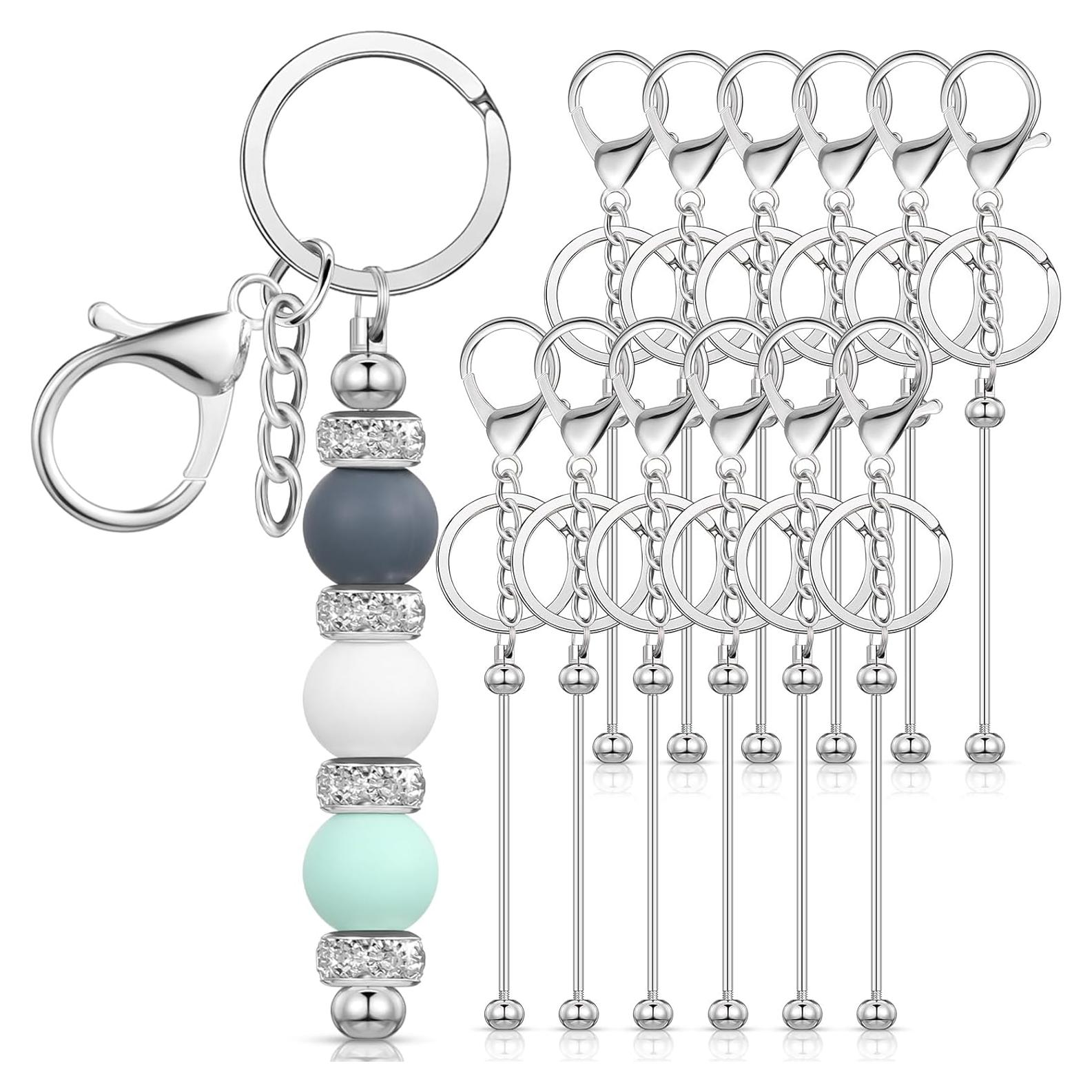 Llaveros Personalizables Tondiamo 12 Pcs Metálicos Plata DIY