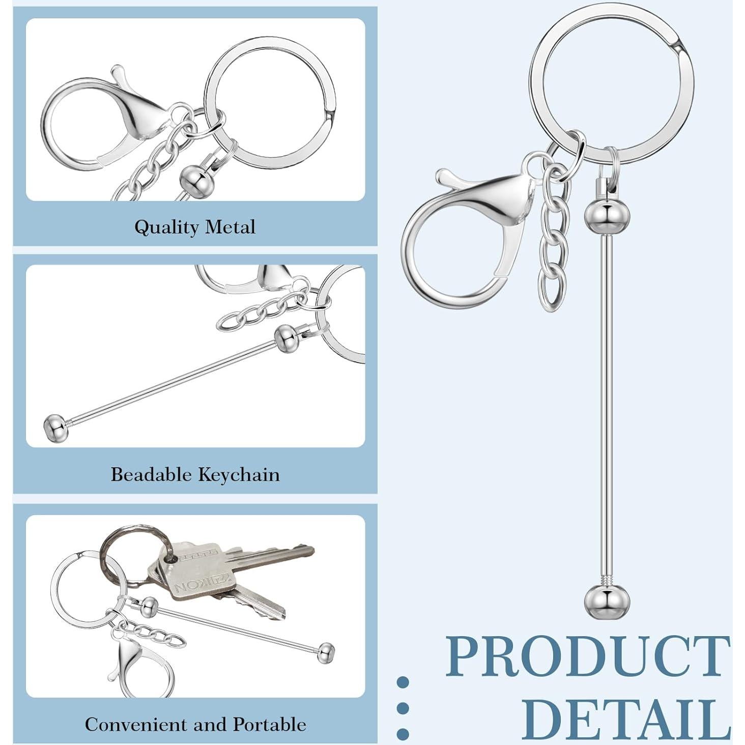 Llaveros Personalizables Tondiamo 12 Pcs Metálicos Plata DIY