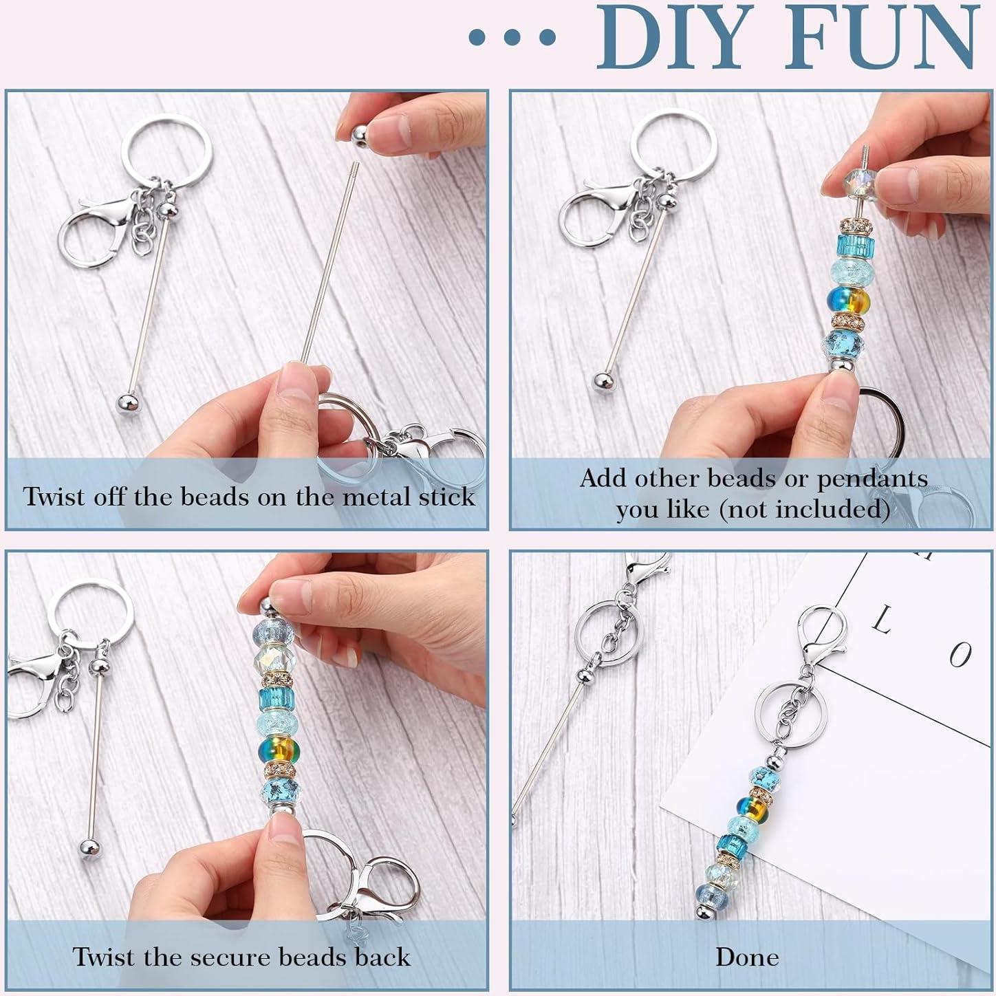 Llaveros Personalizables Tondiamo 12 Pcs Metálicos Plata DIY