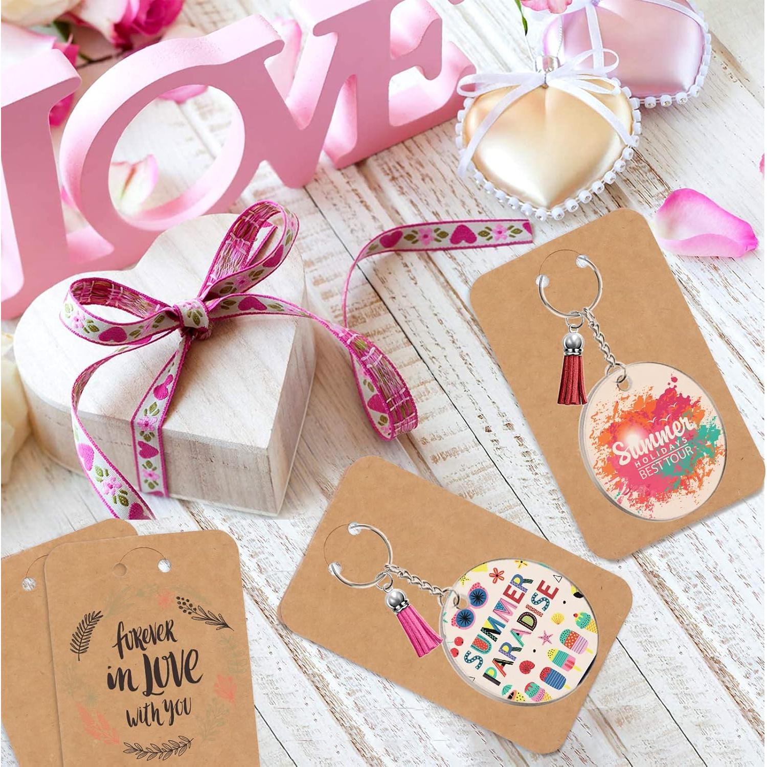 Kit de Llaveros Acrílicos en Blanco ZYNERY 144 Pcs