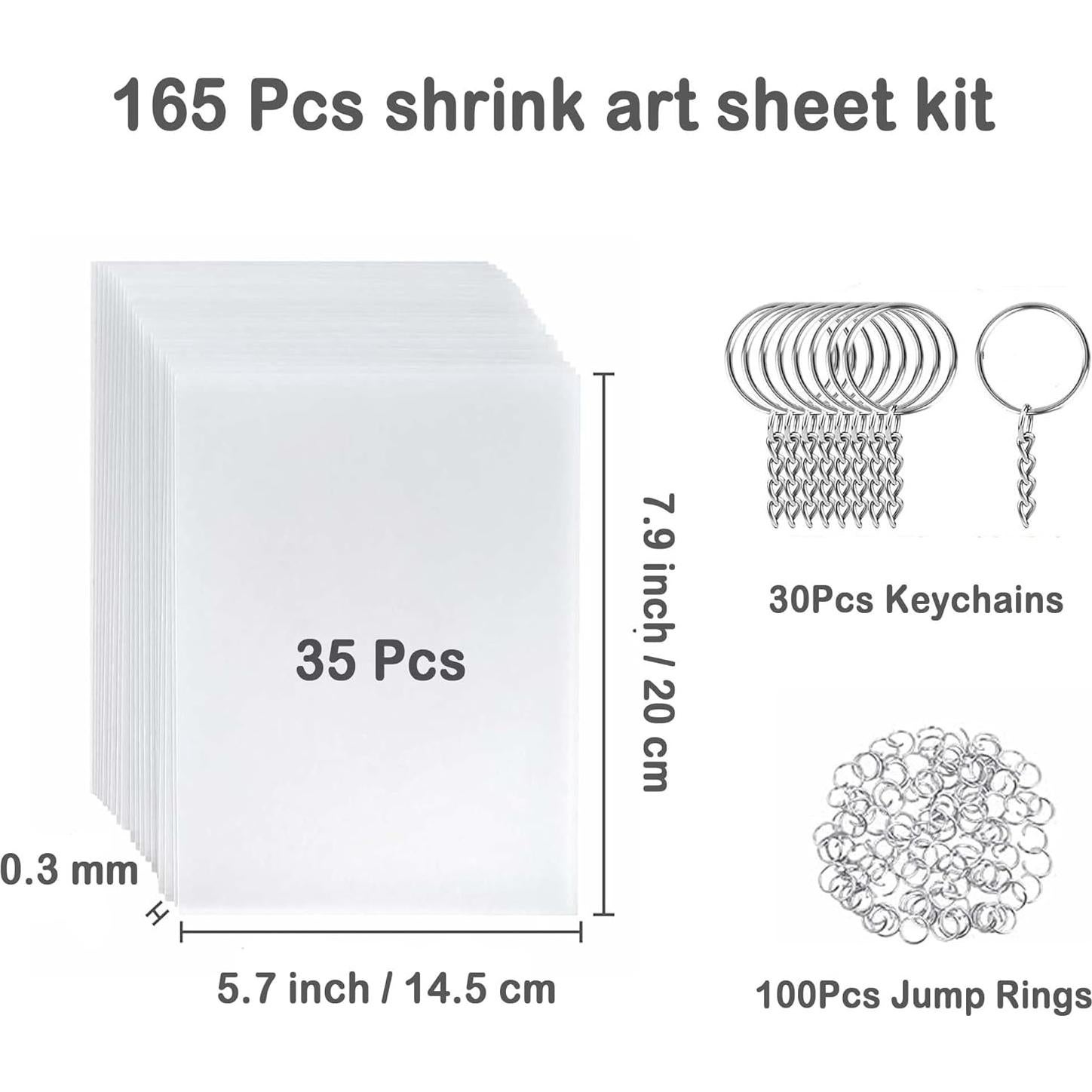 Kit de Hojas de Plástico Retráctil Beacharm 165 Pcs 20x14.5cm