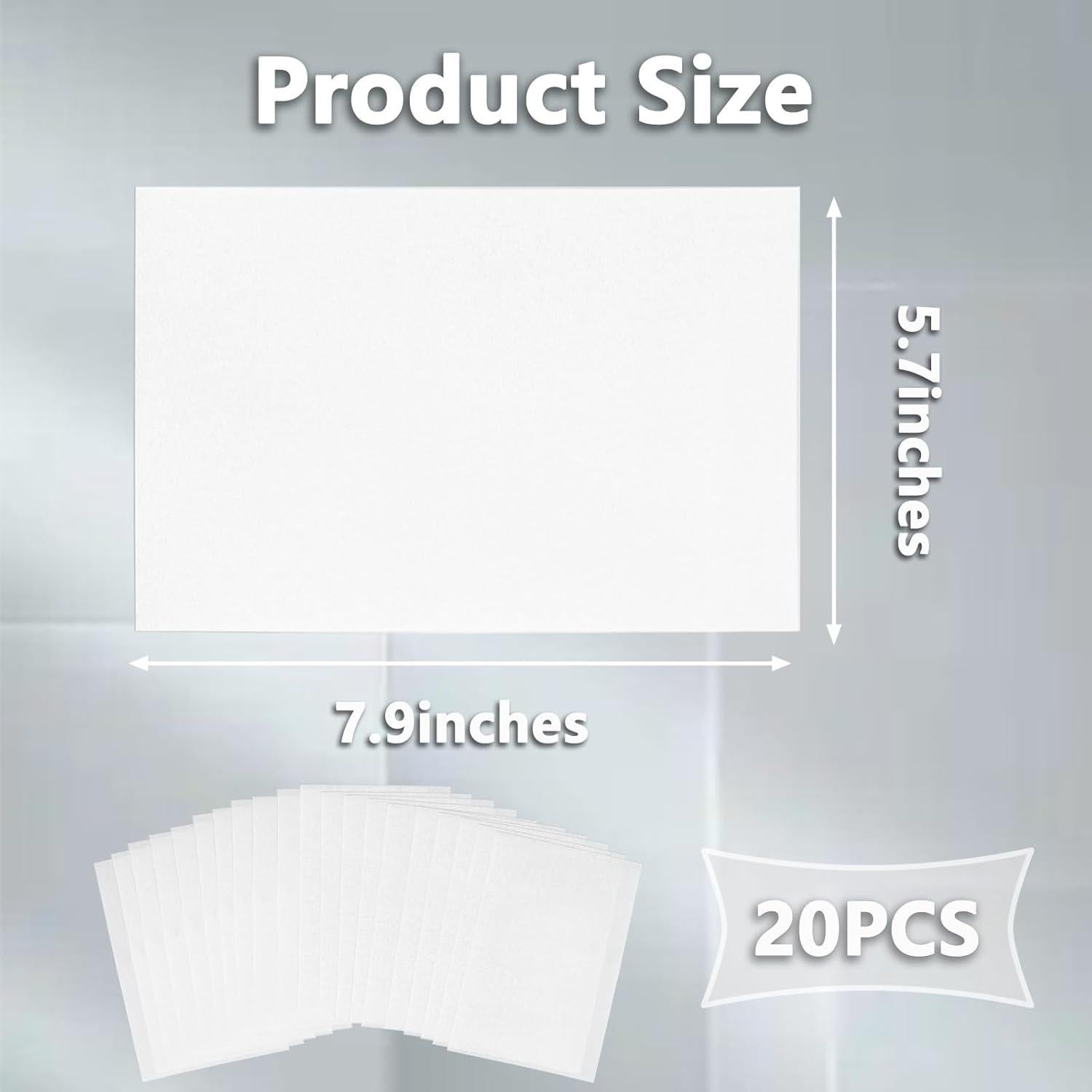 Hojas de Plástico Shrinky Dink Mecefeno 20 Piezas 20.1x14.5 cm