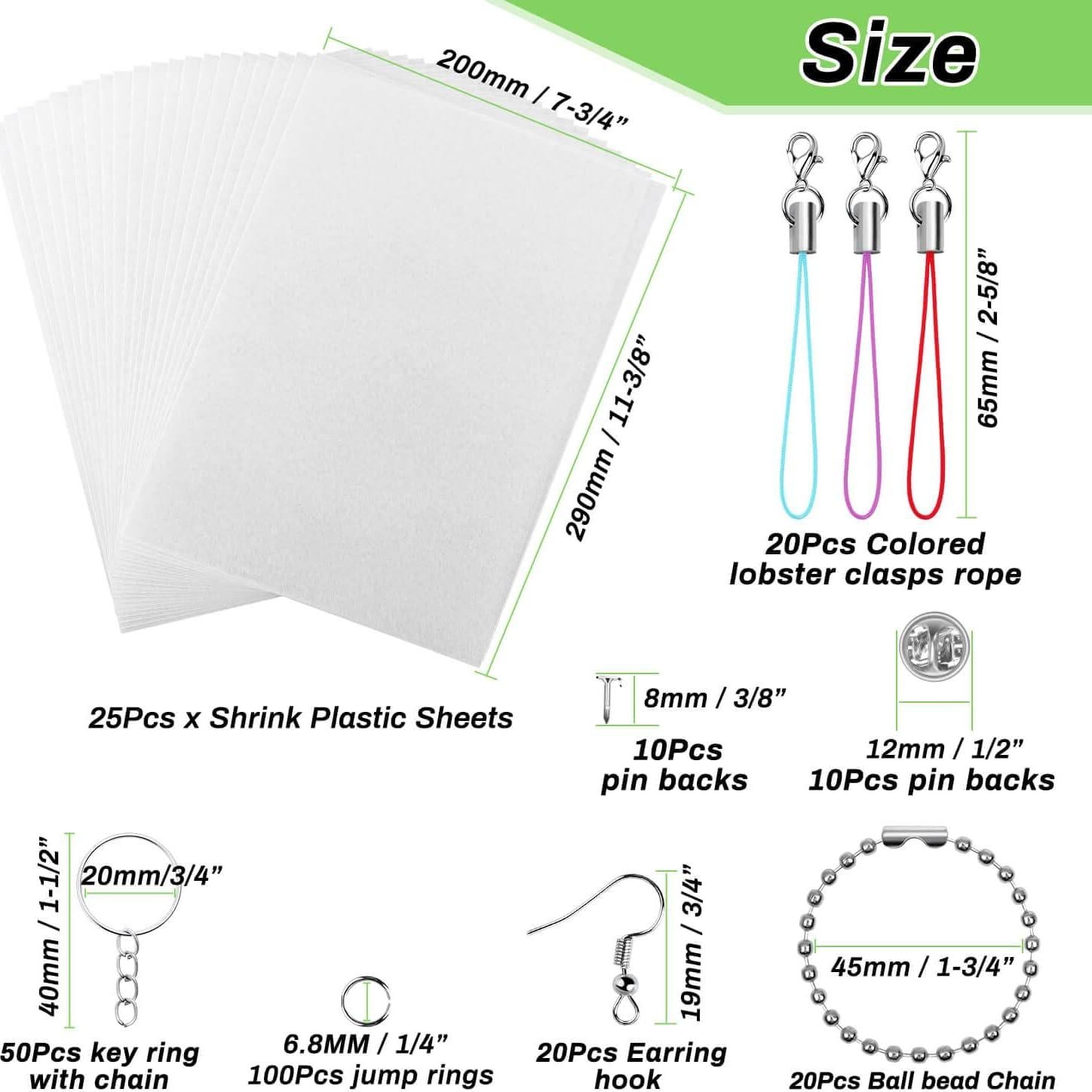 Kit de Arte Encogible Cridoz - 25 Hojas + Accesorios Creativos