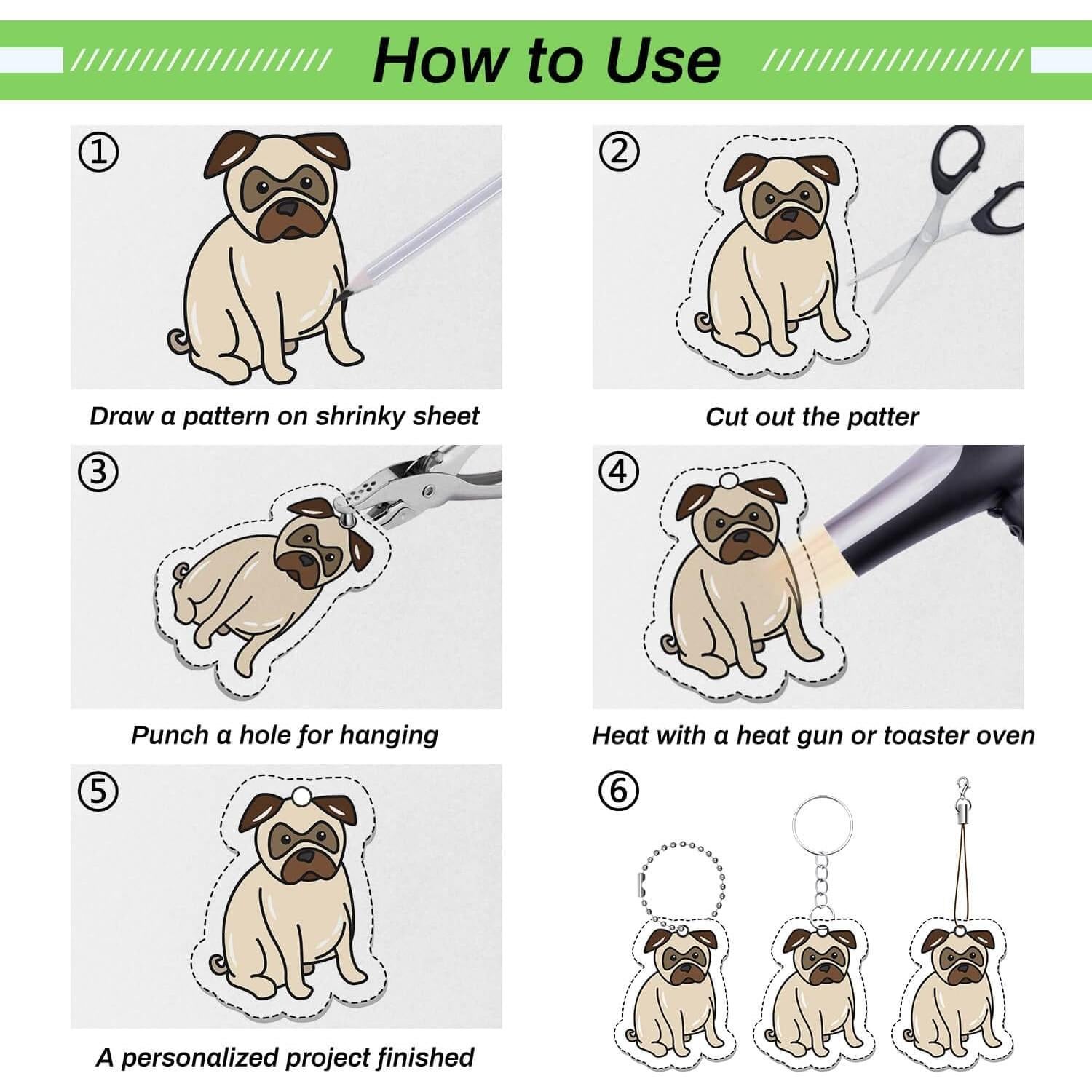 Kit de Arte Encogible Cridoz - 25 Hojas + Accesorios Creativos