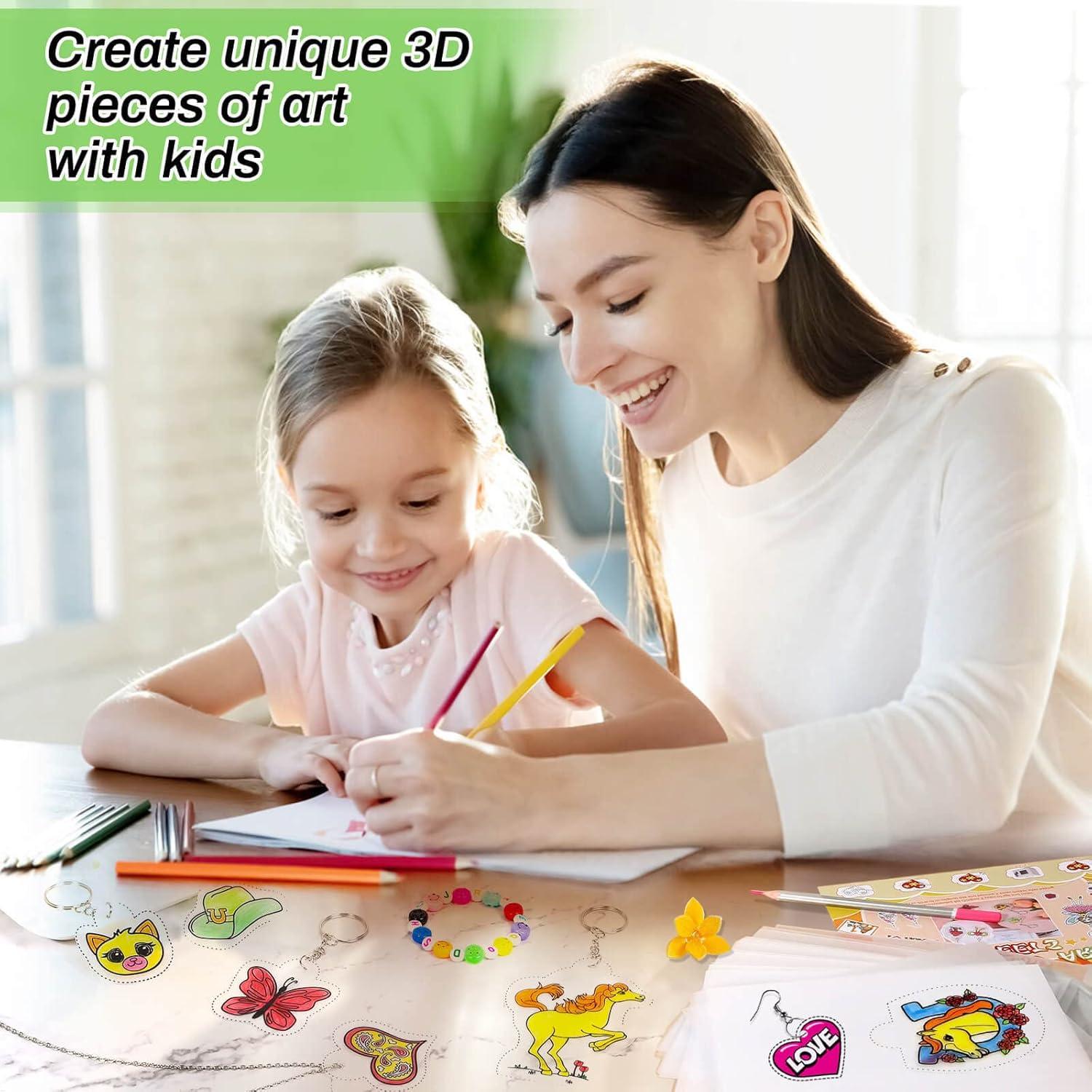 Kit de Arte Encogible Cridoz - 25 Hojas + Accesorios Creativos