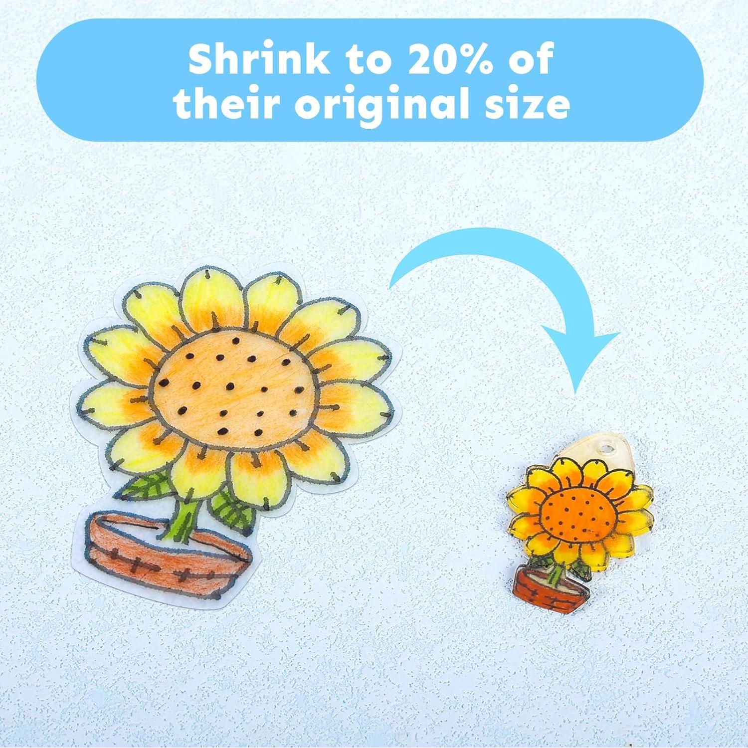 Auihiay 100 Hojas de Plástico Retráctil para Manualidades 7.5x5cm