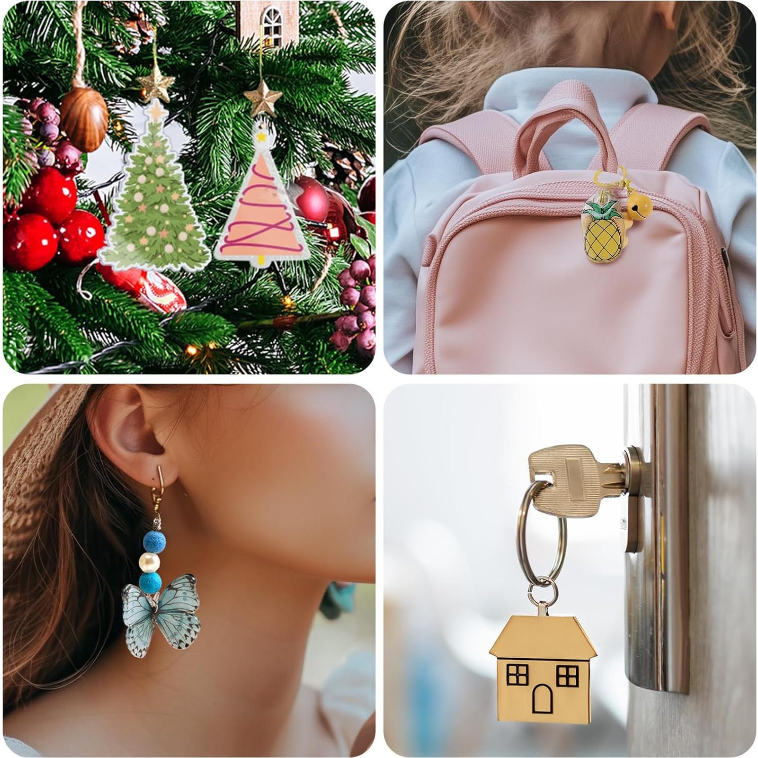 Auihiay 100 Hojas de Plástico Retráctil para Manualidades 7.5x5cm