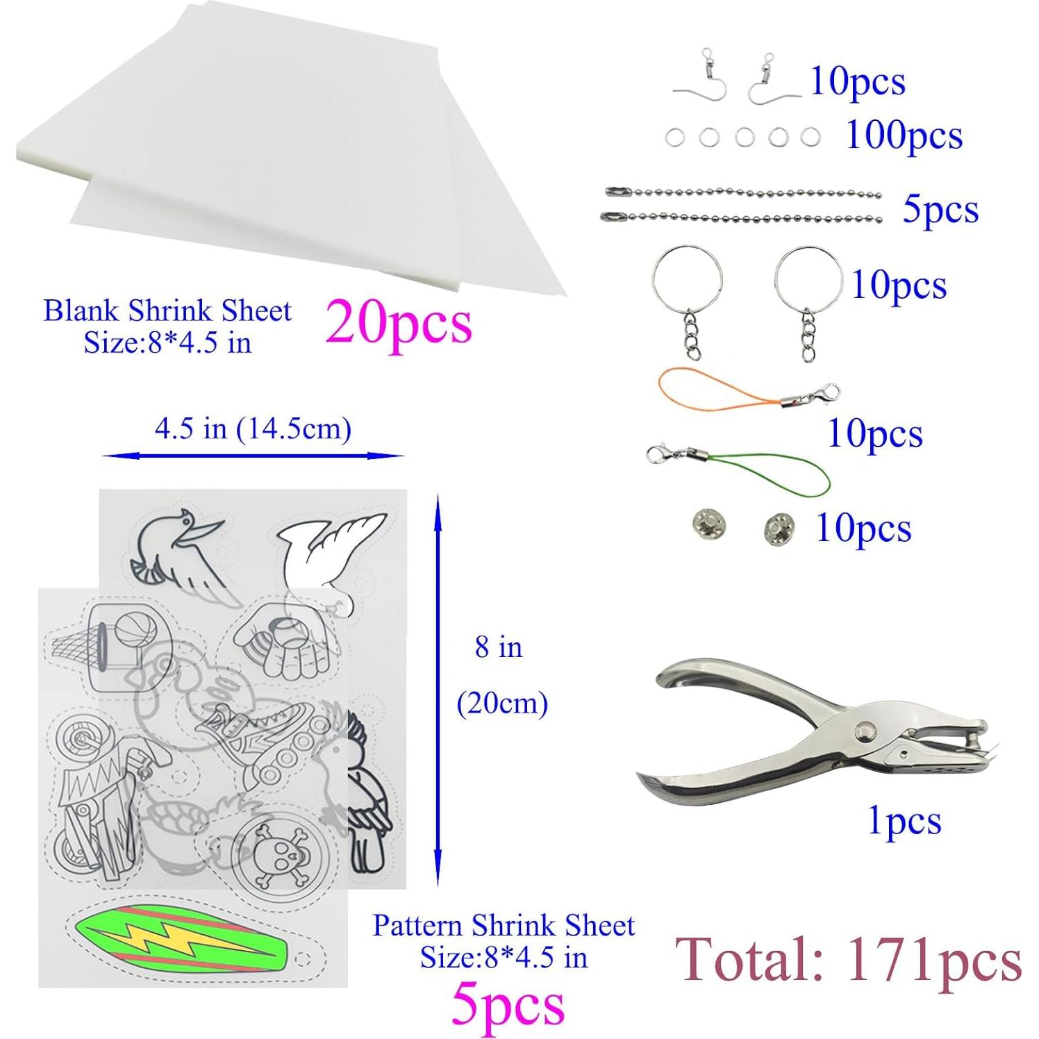 Kit de Hojas Termocontraíbles AncBace 25 Piezas 20x14.5cm
