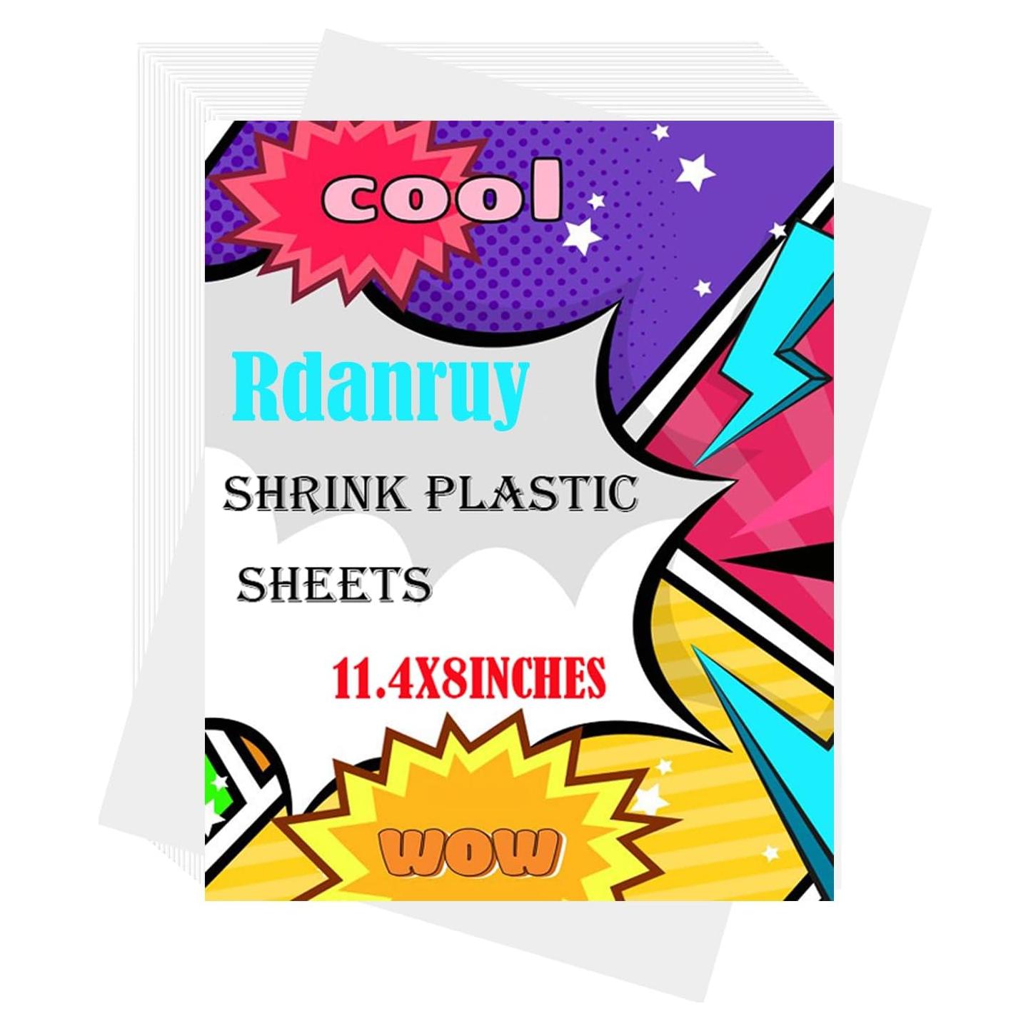 Hojas de Plástico Retráctil Rdanruy 25PCS 29x20cm para Manualidades