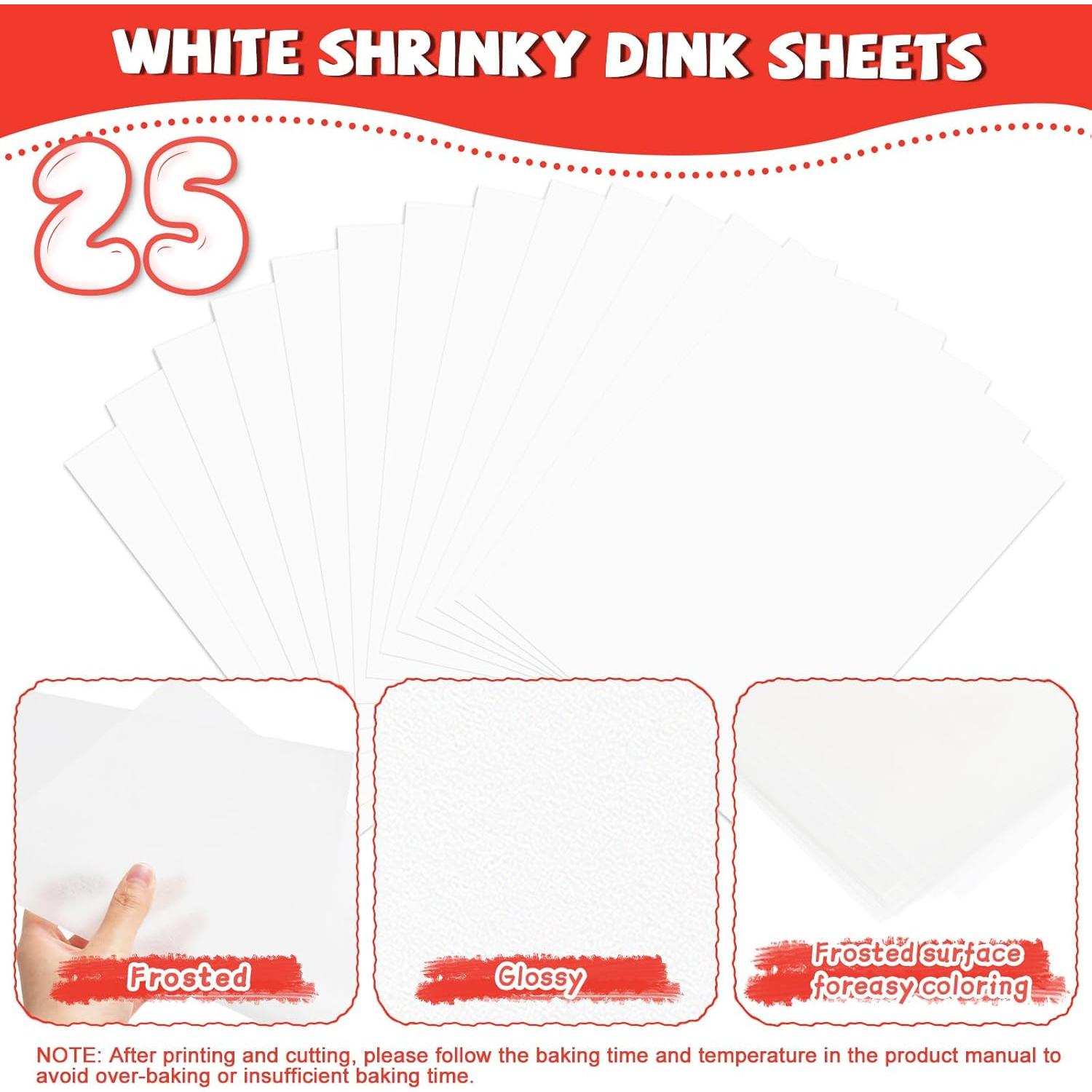 Kit de Hojas Shrinky Dink Imprimibles OFNMY 225PCS 21x14.8cm