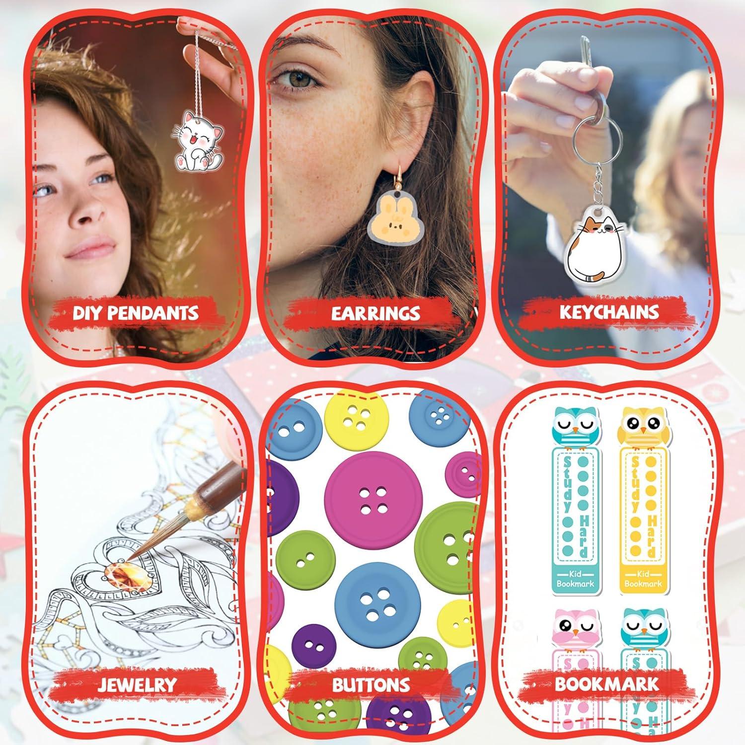 Kit de Hojas Shrinky Dink Imprimibles OFNMY 225PCS 21x14.8cm