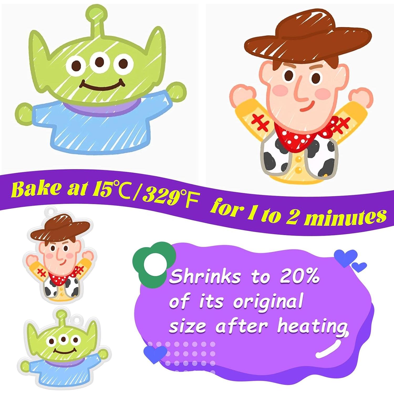 Kit de Manualidades Natonhi 251Pcs Hojas de Encogimiento