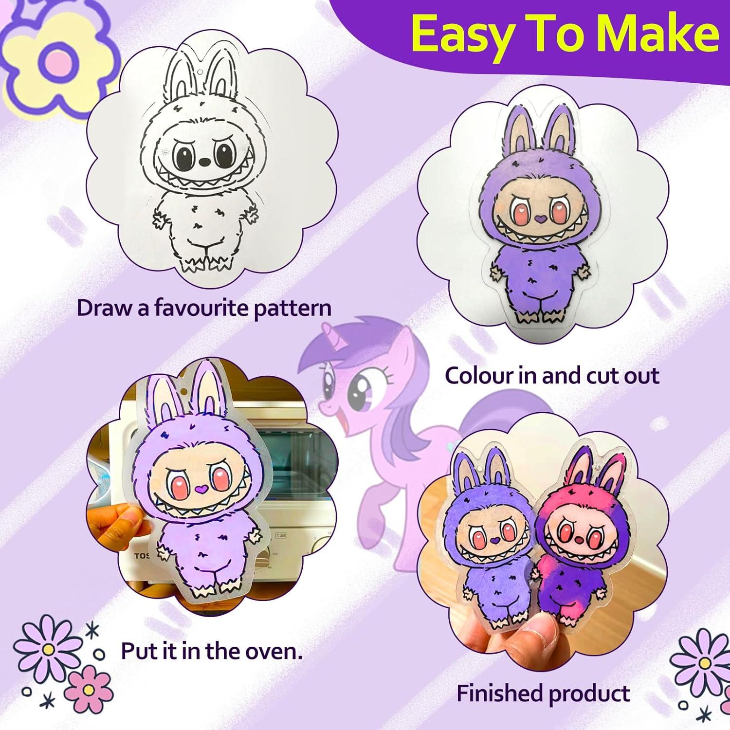 Kit de Manualidades Natonhi 251Pcs Hojas de Encogimiento