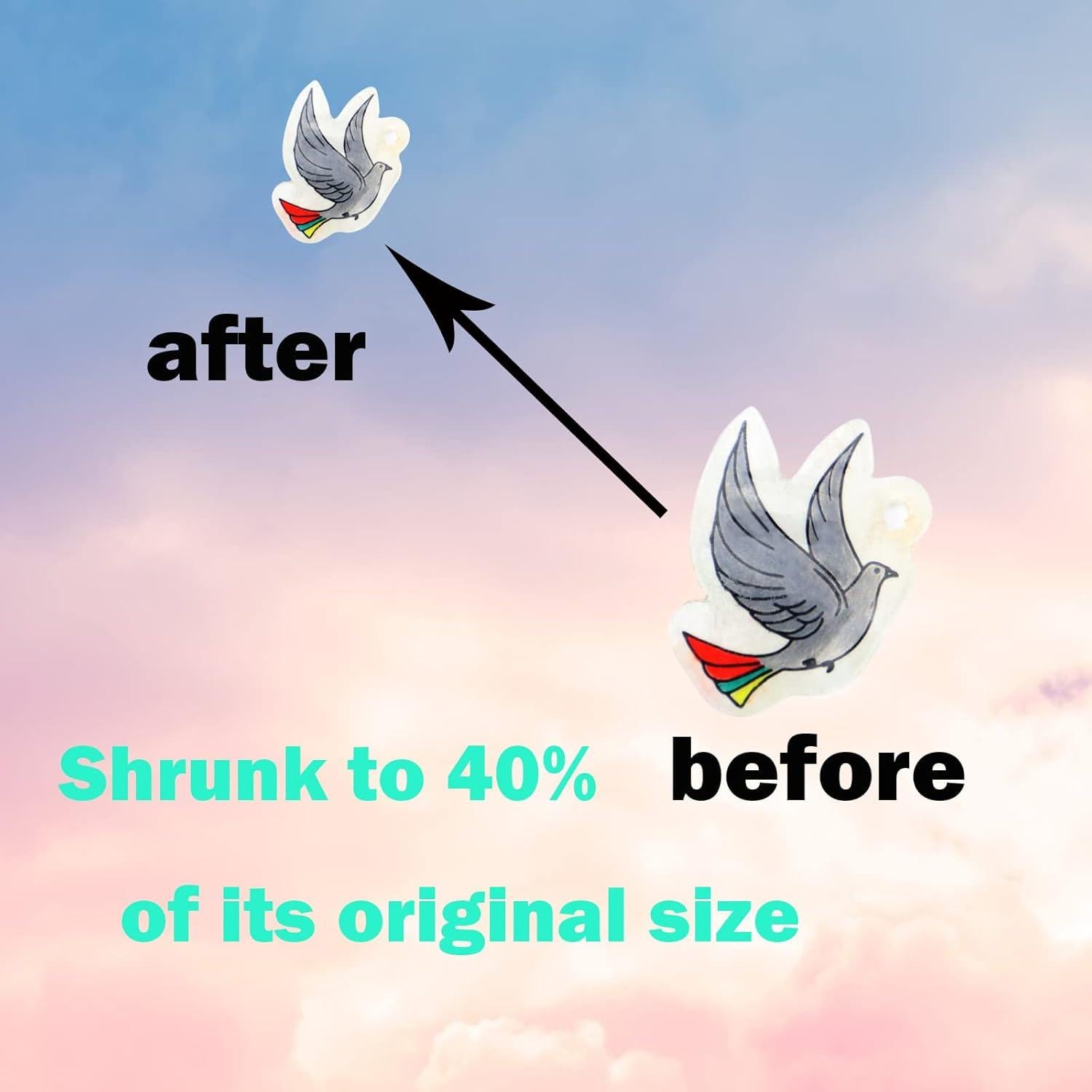 Hojas de Plástico de Encogimiento Rdanruy para Manualidades DIY - 36 Unidades