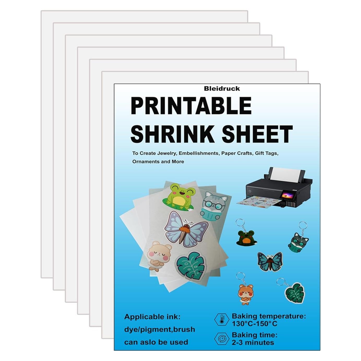 Hojas de Plástico Encogible Imprimibles Cubic Coating A4 6 Unidades