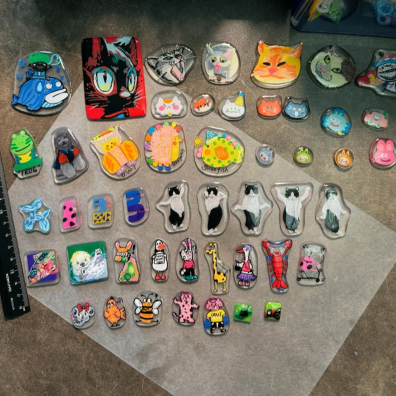 Hojas de Plástico Retráctil Arenadas LOYORTY 100 Piezas 20.1x14.5cm