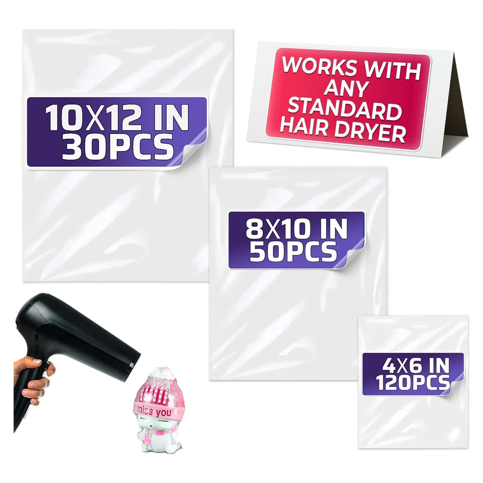 200 Bolsas de Encofrado Térmico PalaYou - 3 Tamaños PVC