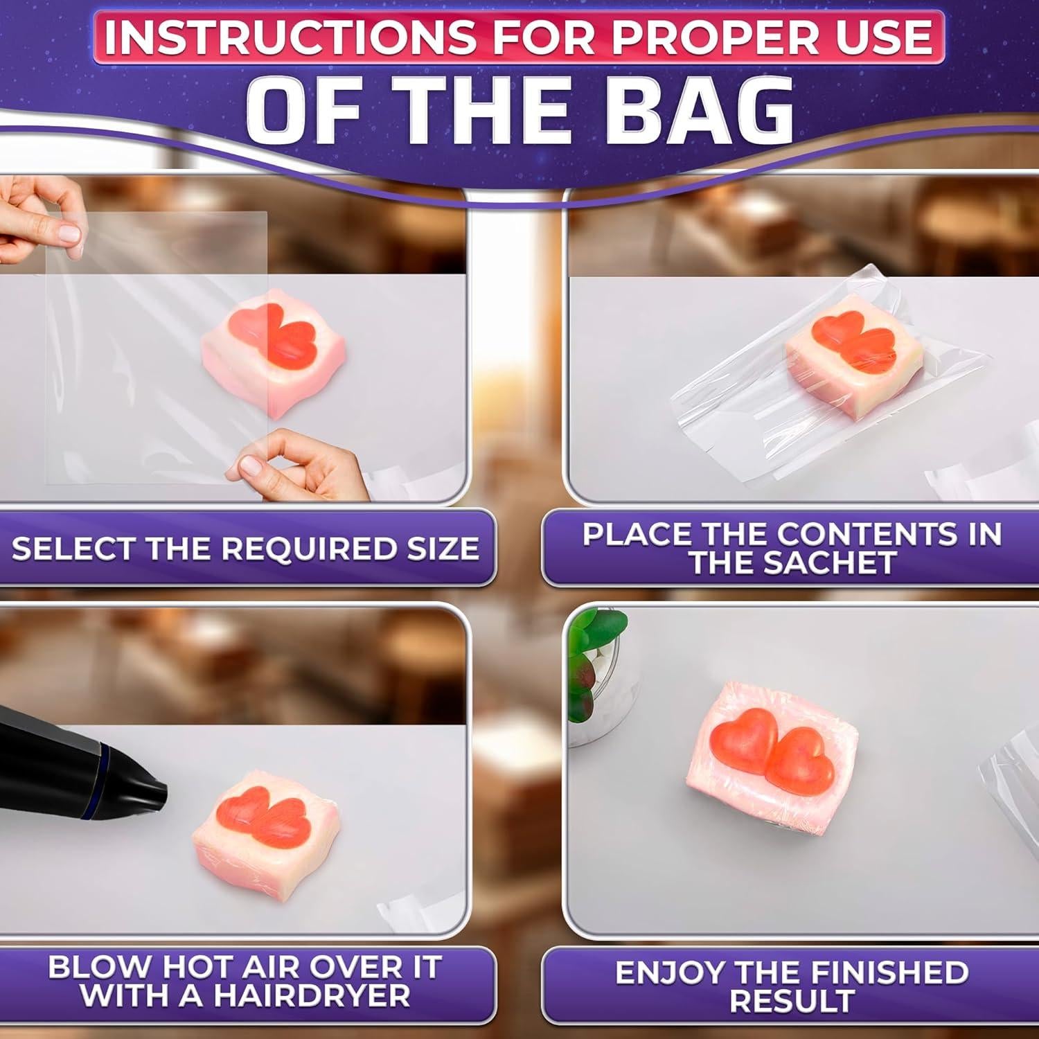 200 Bolsas de Encofrado Térmico PalaYou - 3 Tamaños PVC